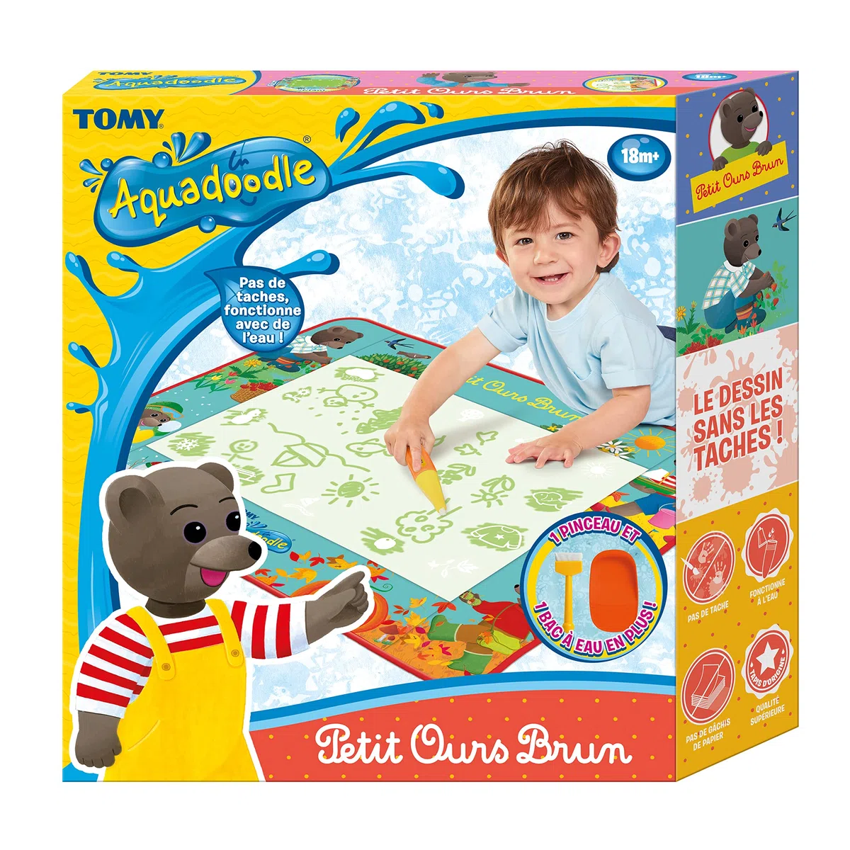 AquaDoodle Petit Our Brun, Tapis De Dessin Ã€ Eau, Coloriage Géant E73425 Multicolore