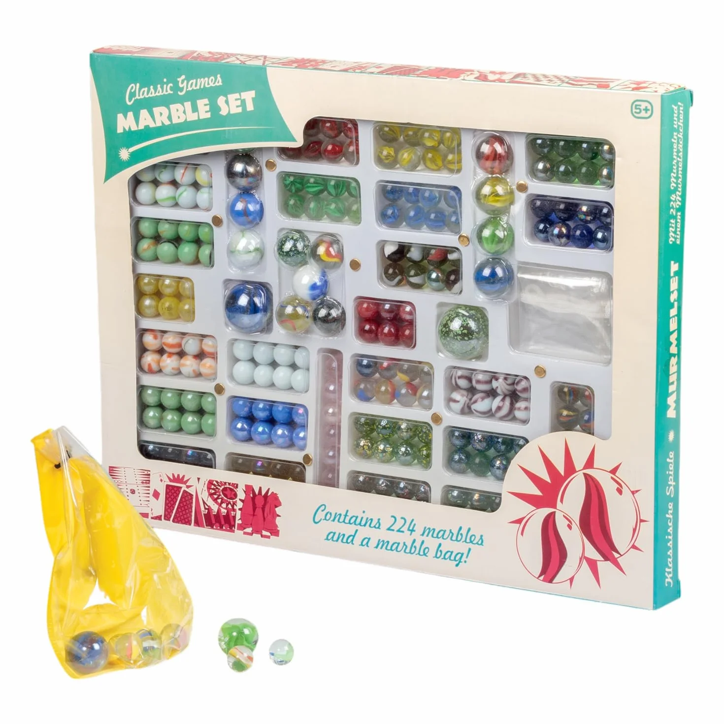 Tobar - 20592 - Grand coffret de 224 Billes assorties 5 ans to 99 ans