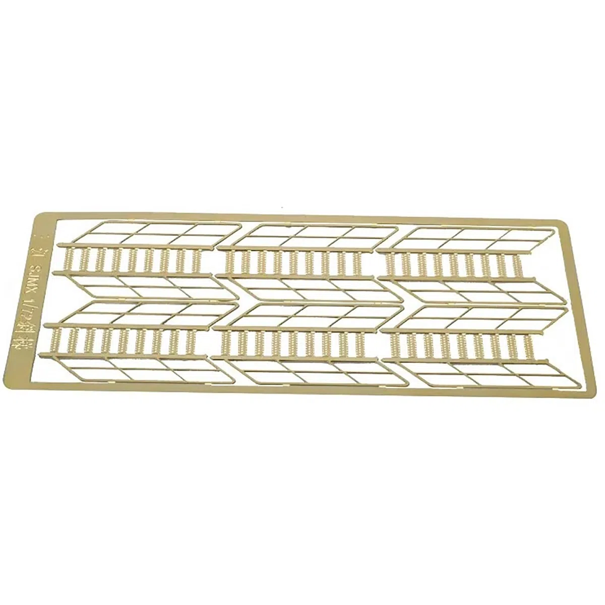 Échelle De Gravure De Modèle De Bateau 1:72 1:100 1:150 1:200, Feuille Gravée en Laiton, Micro Escaliers for Assemblage De Bateau Télécommandé(1/100)