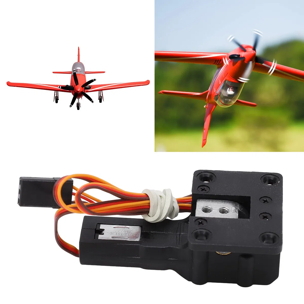 Train D'atterrissage Rétractable, Train D'atterrissage à Vis sans Fin de Simulation électrique Rétractable pour Avion RC 1.1M Avion à Voilure Fixe RC Airpalne-Navire