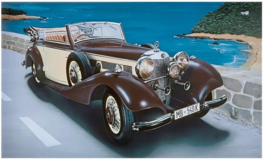 Italeri - I3701 - Maquette - Voiture et Camion - Mercedes 540 K - Echelle 1:24
