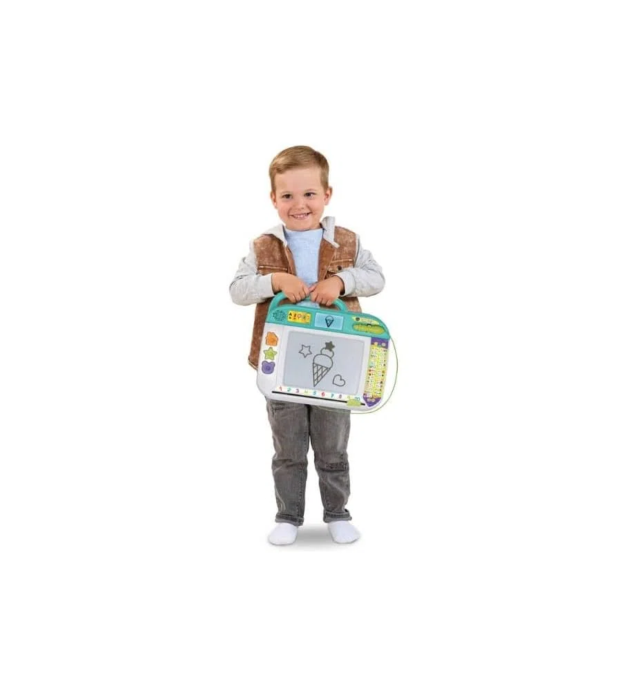 VTech Tableau artistique numérique, traits et dessins, écran LCD, voix interactive, jouet éducatif 3-8 ans, version ESP