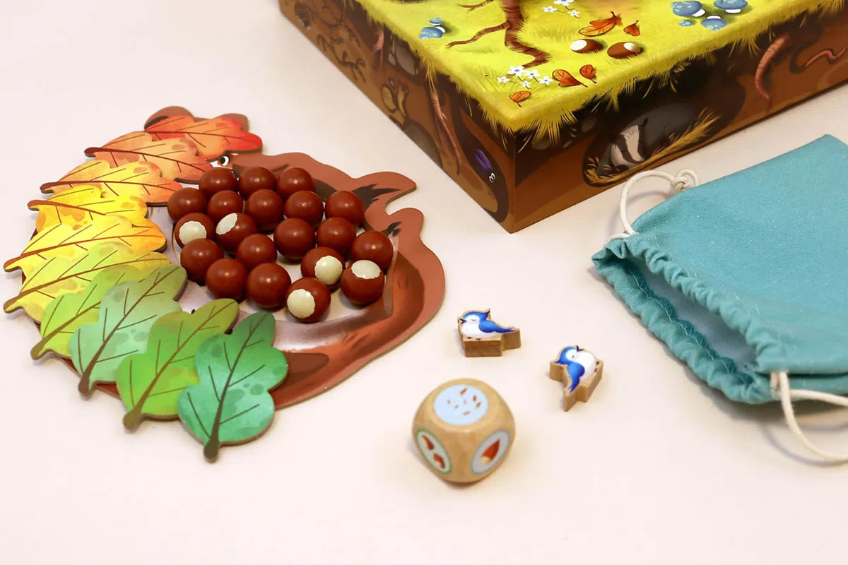 Grands Jeux Opération Noisettes, Marron et Vert