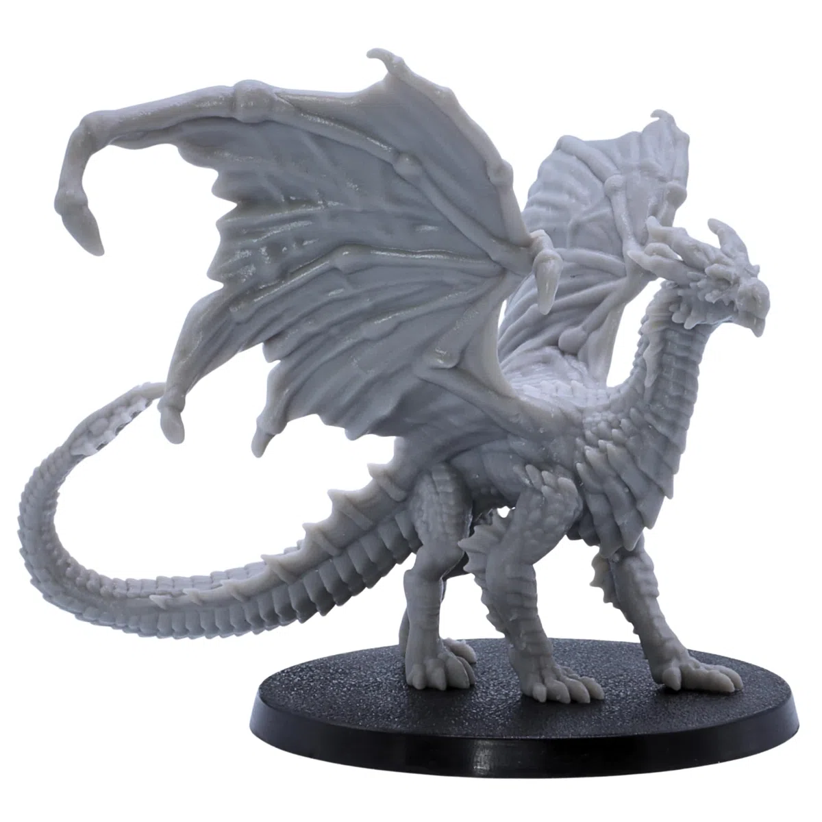 Dragon jaune – Miniature Fantasy Drake avec envergure de 110 mm | Miniatures épiques à l'échelle 32 mm | DND, Pathfinder, RPG, jeux de guerre | Modèle en résine non peinte | Collecteurs et joueurs