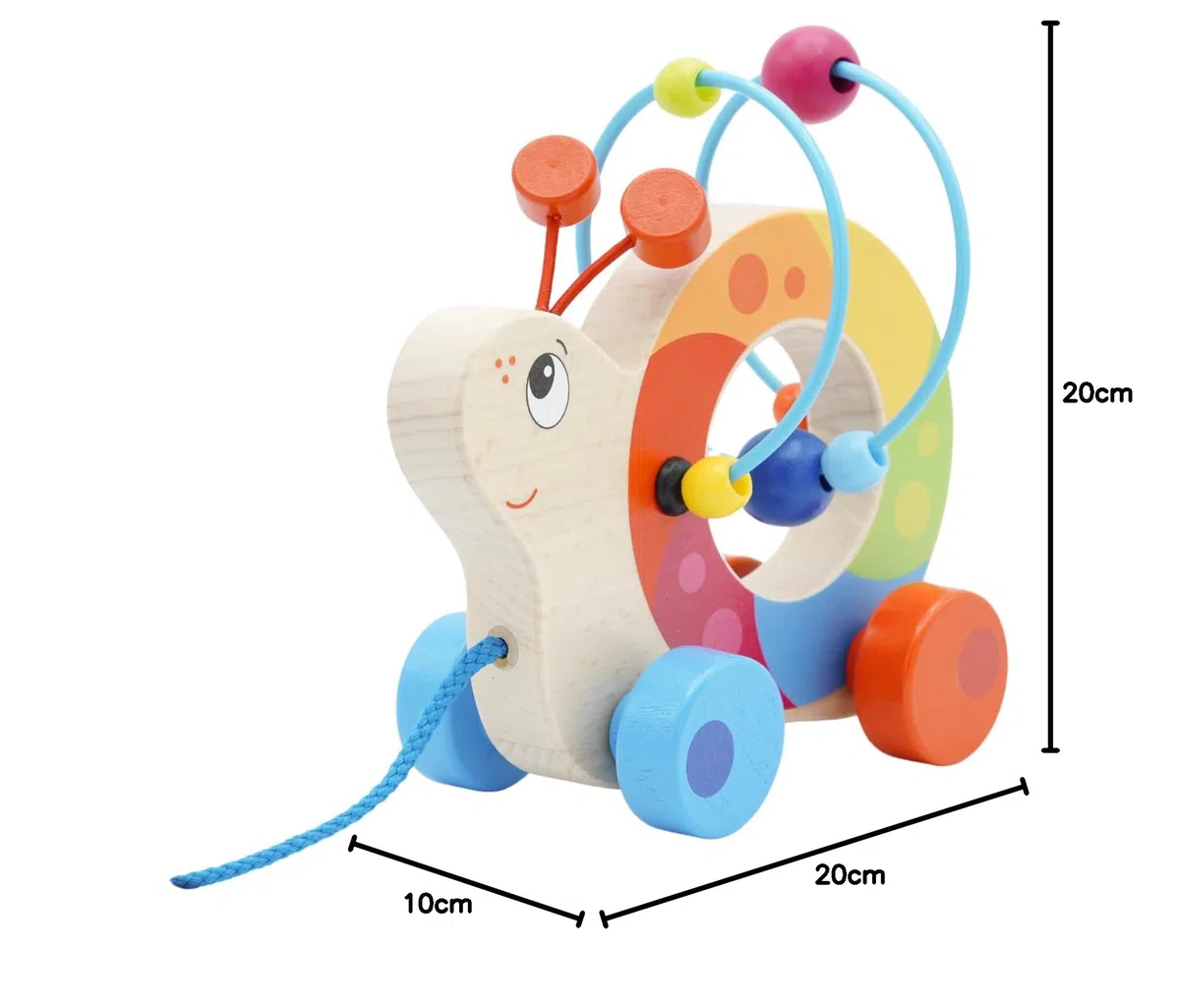 Goki 54862 Frein d'escargot avec Boucle de Moteur pour véhicules Multicolore