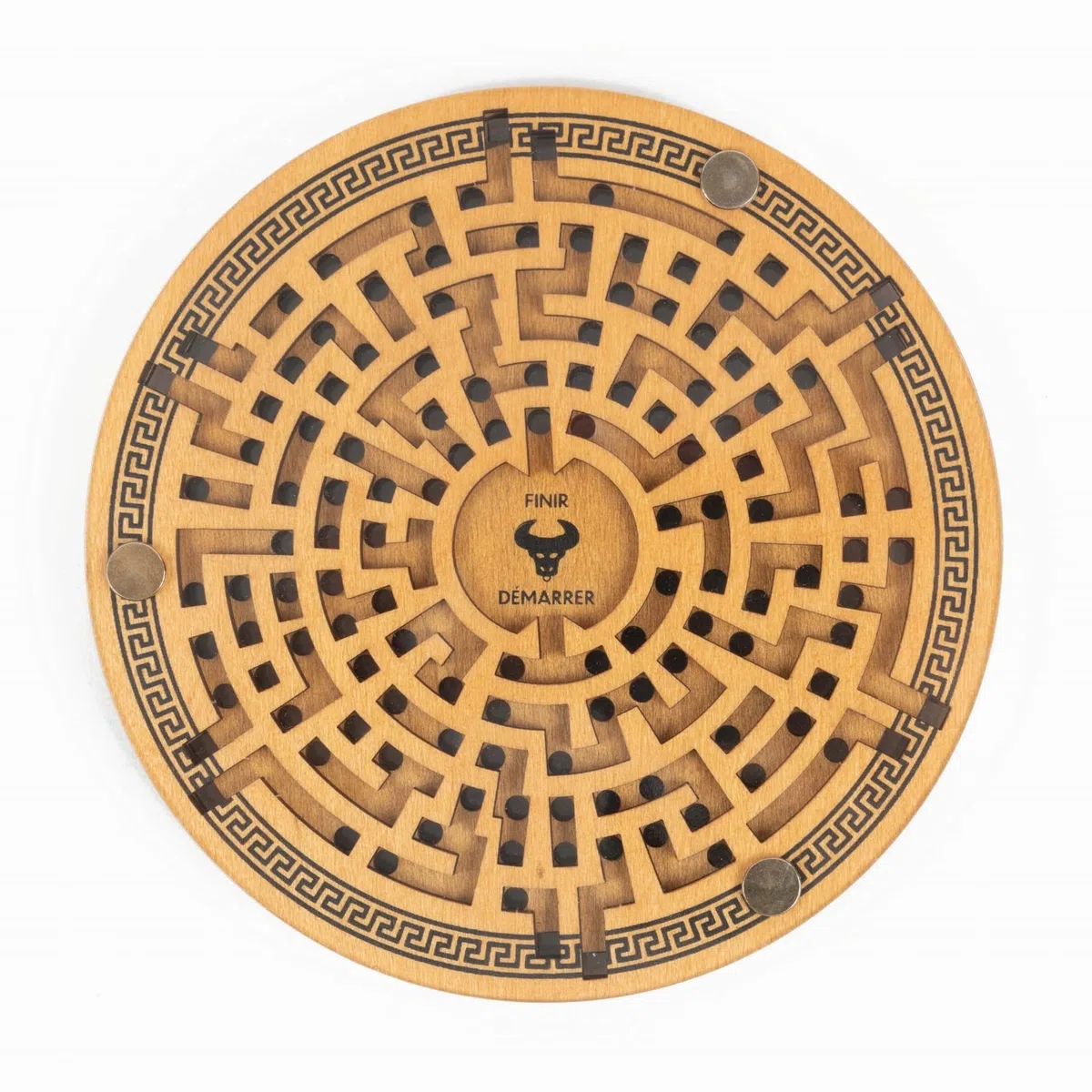 Professor Puzzle - Labyrinthe Antique - Casse-tête en Bois Double Face Inspiré du Mythe du Minotaure - Parviendrez-Vous à relever ce défi Mythique en retrouvant Votre Chemin ?