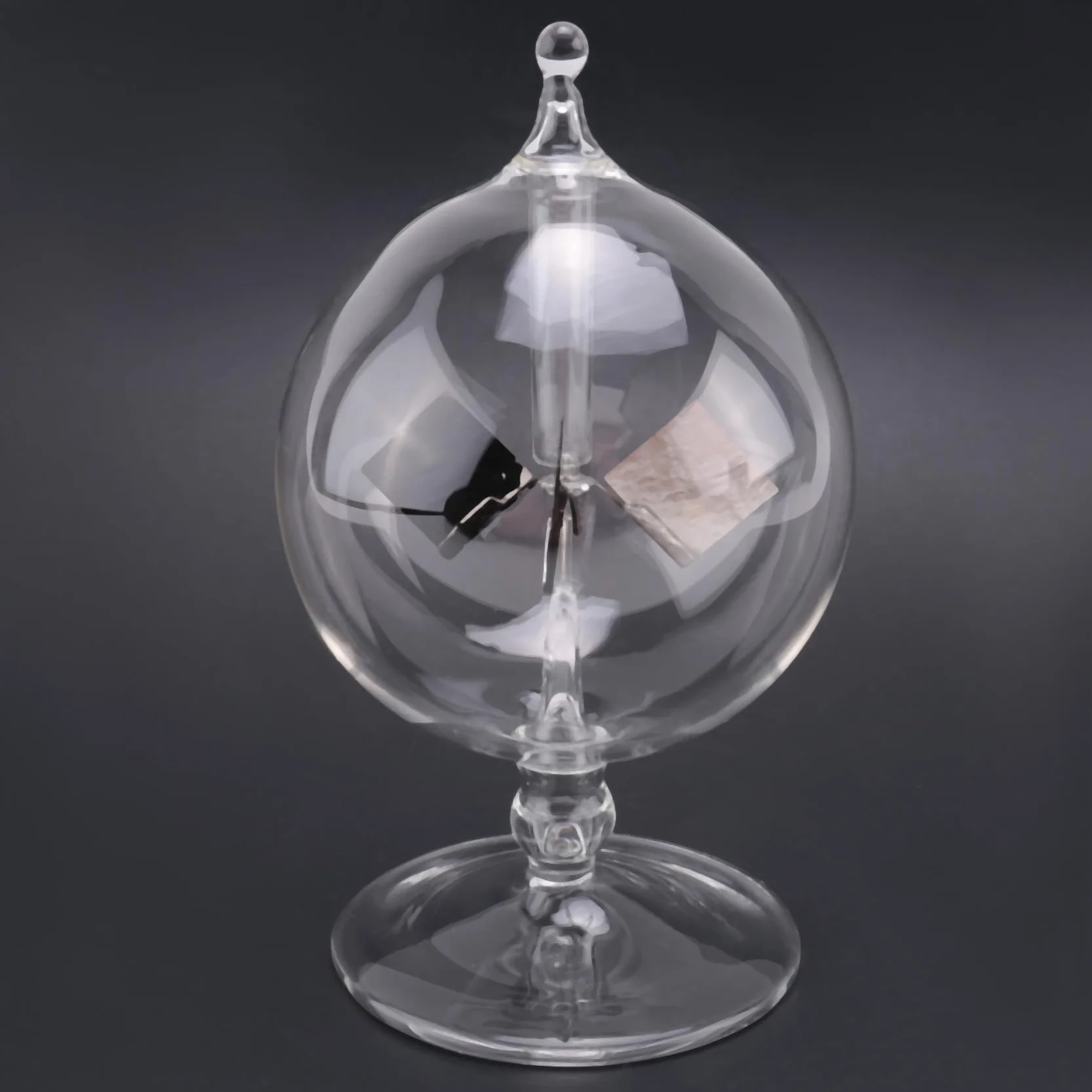 Jouet fait un Moulin à main un Radiomètre Solaire en Verre Crookes pour Cadeau de Décoration de Maison de Fête Transparent