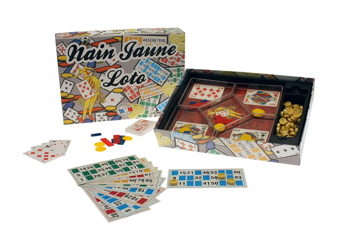 FERRIOT CRIC - 1250 - Coffret Nain + Loto 24 Cartes, Jaune/Noir