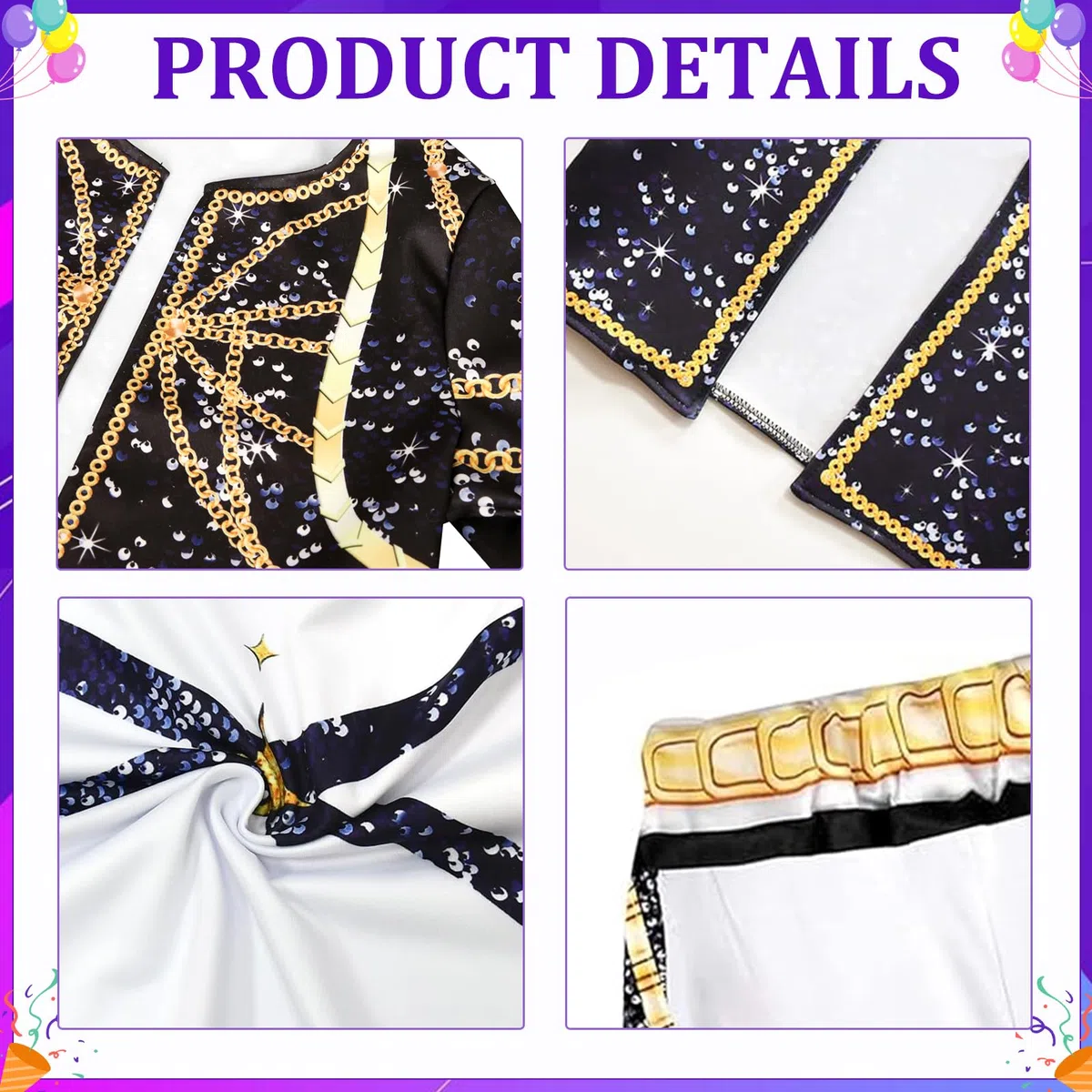 JIASHA K-P0p Dem0 Cosplay Enfants Deguisement, 3PCS Deguisement Dem0 Hun-te, Anime Cosplay Costume, P0p Singers Déguisement Complet pour Fête, Mädchen Costume für Karneval Cosplay