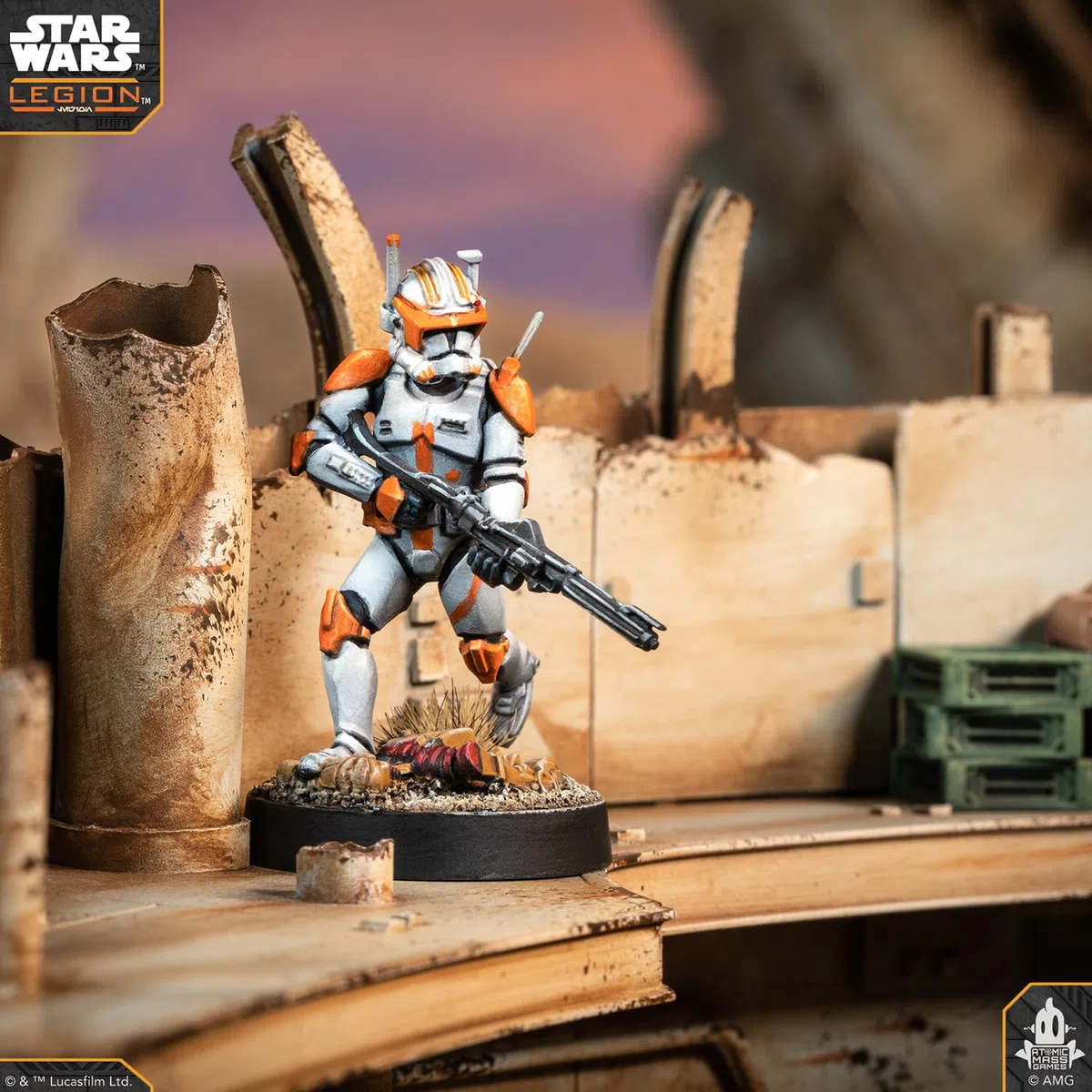 Atomic Mass Games Asmodee, Star Wars : Legion - Clone Commander Cody (Klon-Commander Cody) - Extension - Tabletop - 2 Joueurs - À partir de 14 Ans - 120-180 Minutes - Allemand - Multilingue