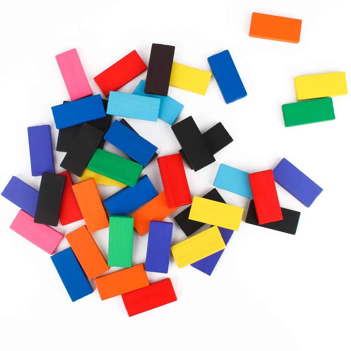 calmado – 360 pièces Dominos en Bois – Set Domino Rallye pour Enfants et Famille – Dominos Colorés en Bois pour Construire, Jouer et Créer – Domino Family Edition avec Sac de Rangement et Instructions
