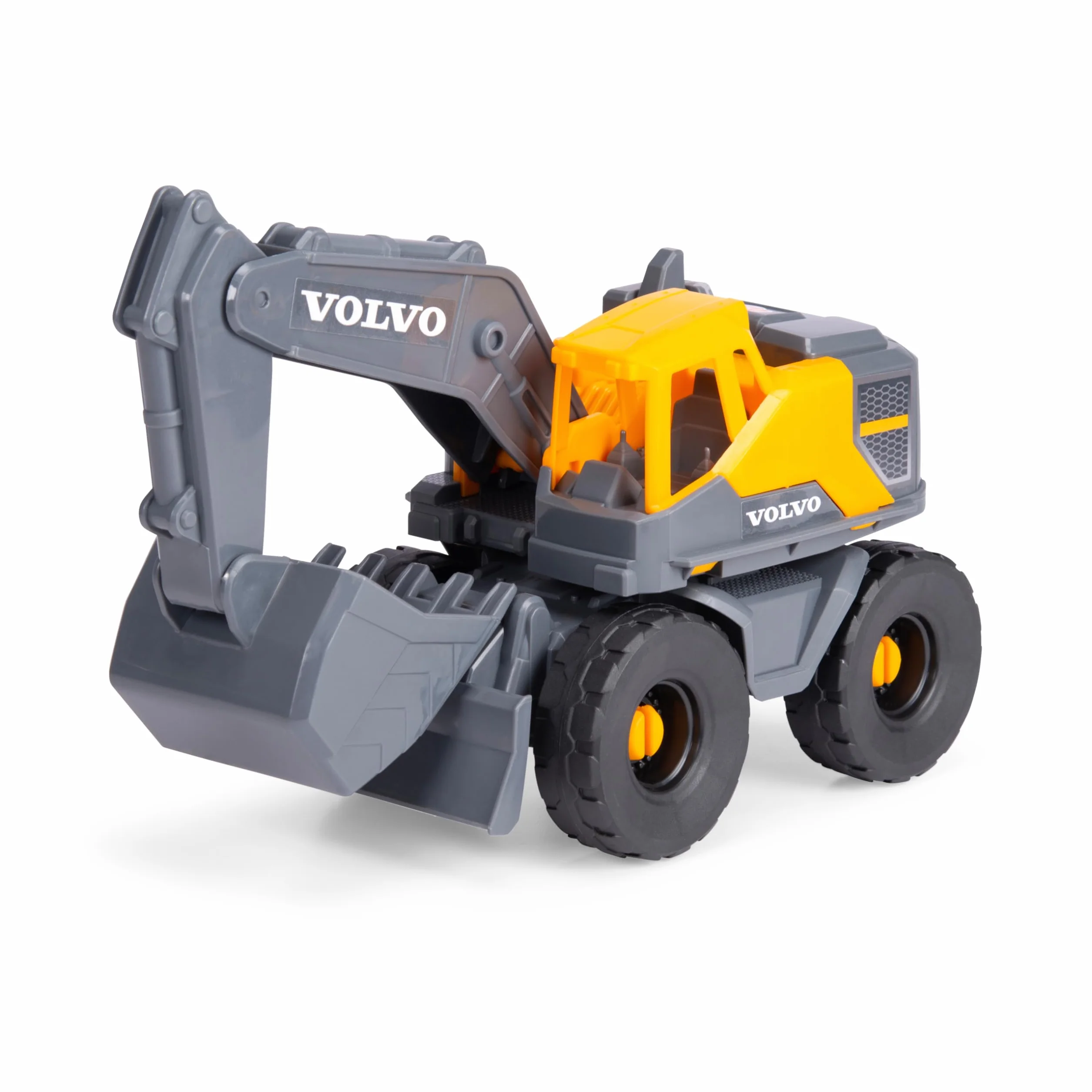 Dickie Toys Volvo Bagger Tough Excavator (26 cm) – Pelle Jouet pour Enfants à partir de 3 Ans avec Roue Libre, Bras et Pelle Mobiles, Convient comme Jouet de Sable