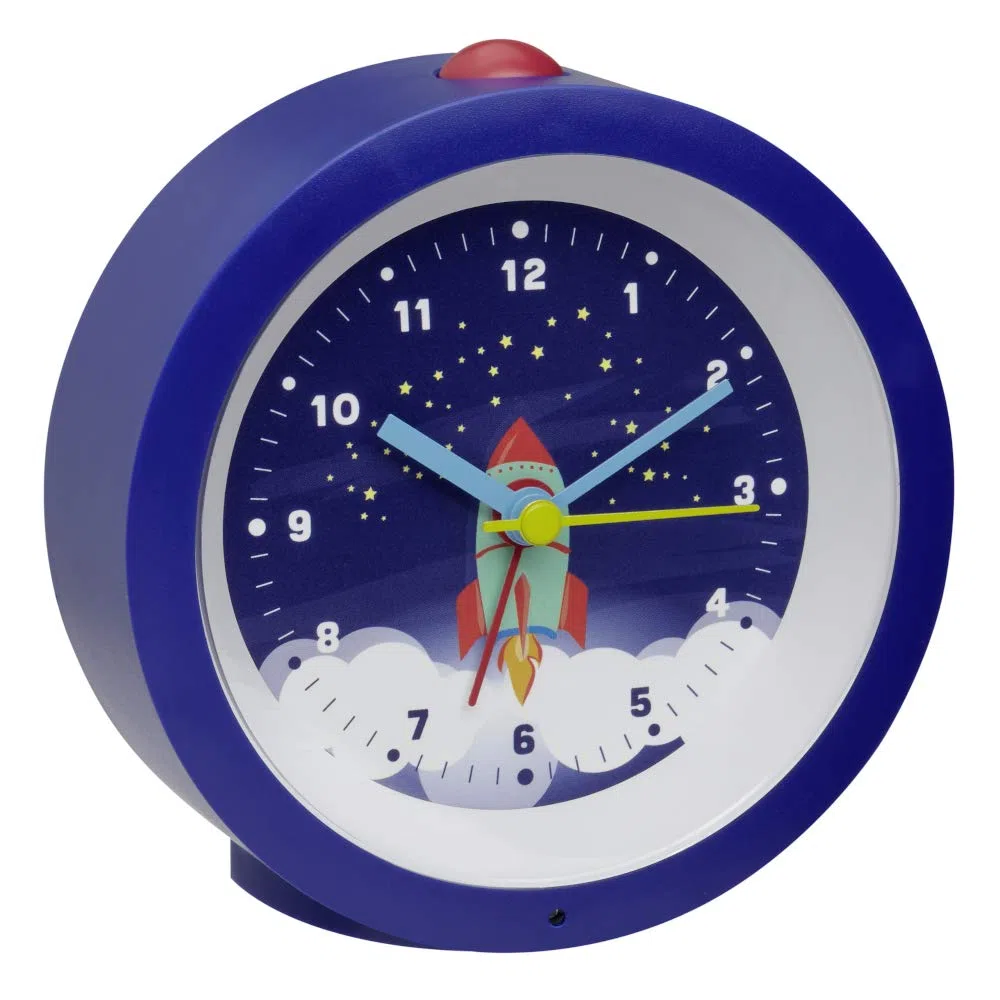 TFA Dostmann 60.1033 Réveil analogique pour enfant avec piles Bleu