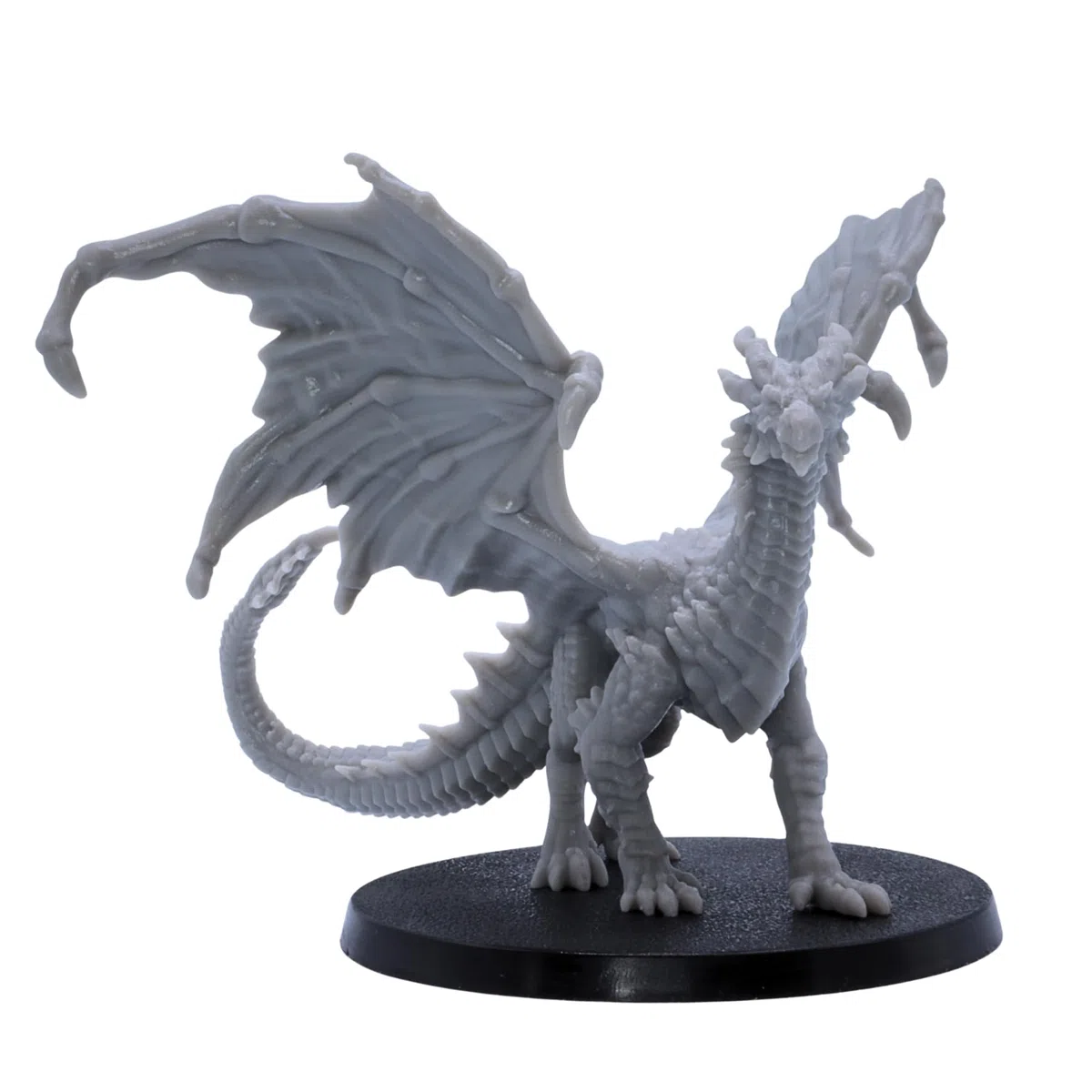 Dragon jaune – Miniature Fantasy Drake avec envergure de 110 mm | Miniatures épiques à l'échelle 32 mm | DND, Pathfinder, RPG, jeux de guerre | Modèle en résine non peinte | Collecteurs et joueurs