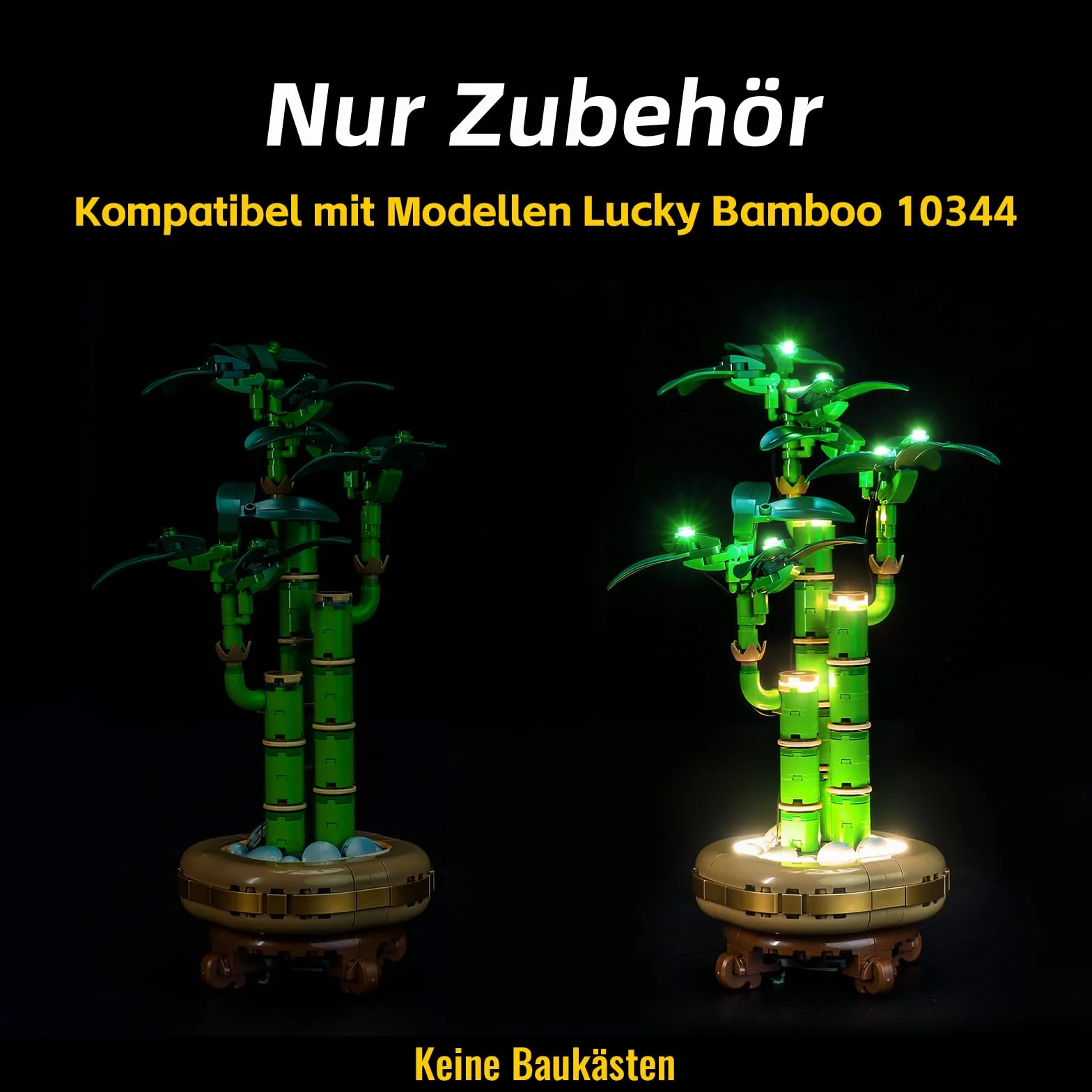 Kit d'éclairage LED compatible avec Lego 10344 Lucky Bamboo Botanical Collection (pas de modèle), kit d'éclairage décoratif compatible avec Lucky Bamboo