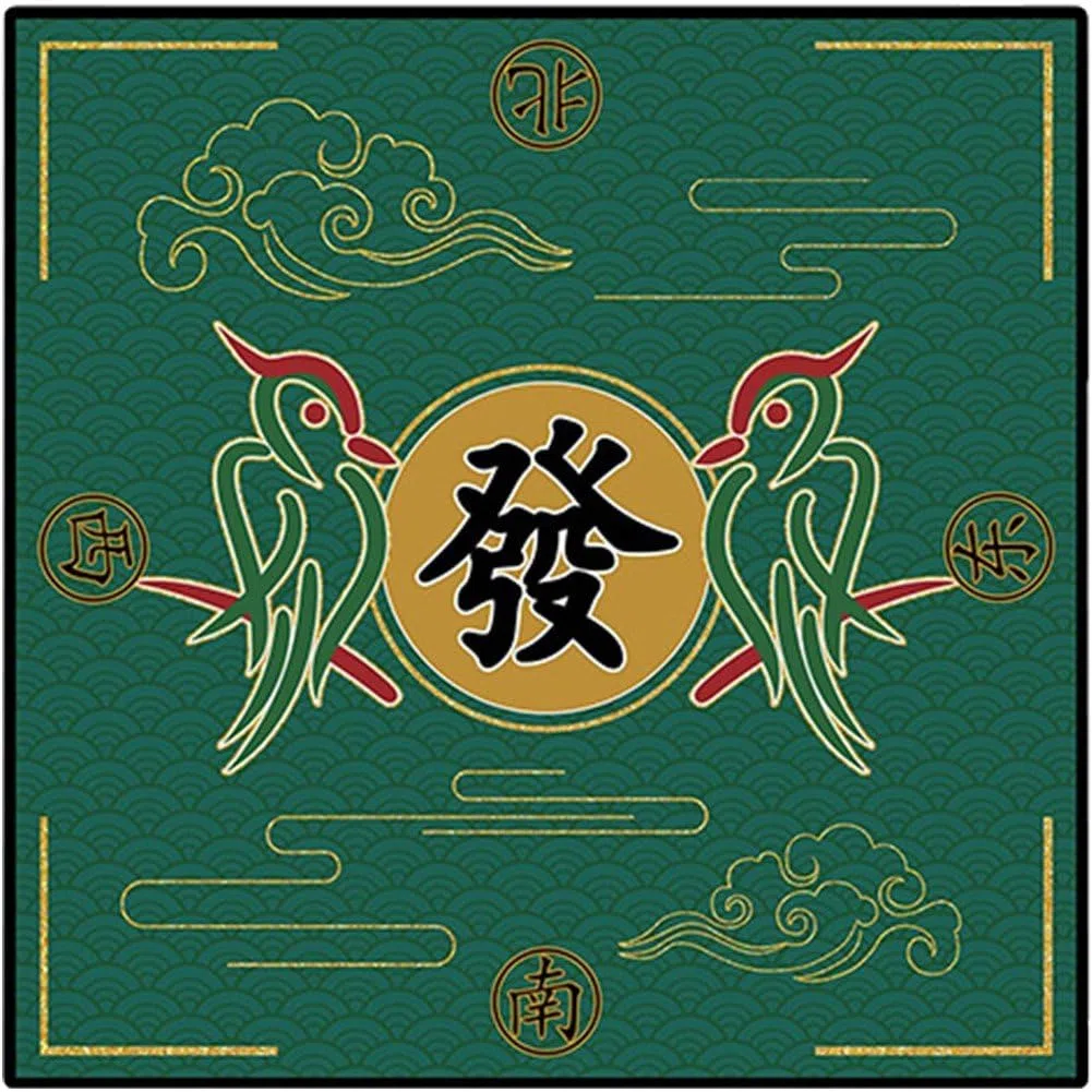 Dianzan Tapis De Mahjong Pliable Antidérapant, Tapis De Table De Mahjong À Réduction De Bruit pour Jeux De Société Décoration