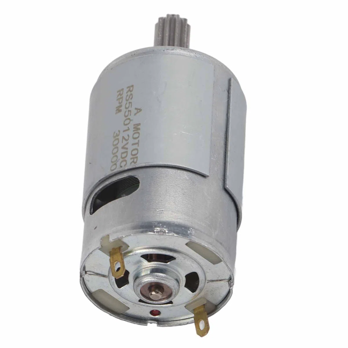 RS550 12 V Micro Moteur de Haute Vitesse pour Voiture Électrique Jouet Enfants Moto avec 2 pcs Tête de Dent(550-30000)