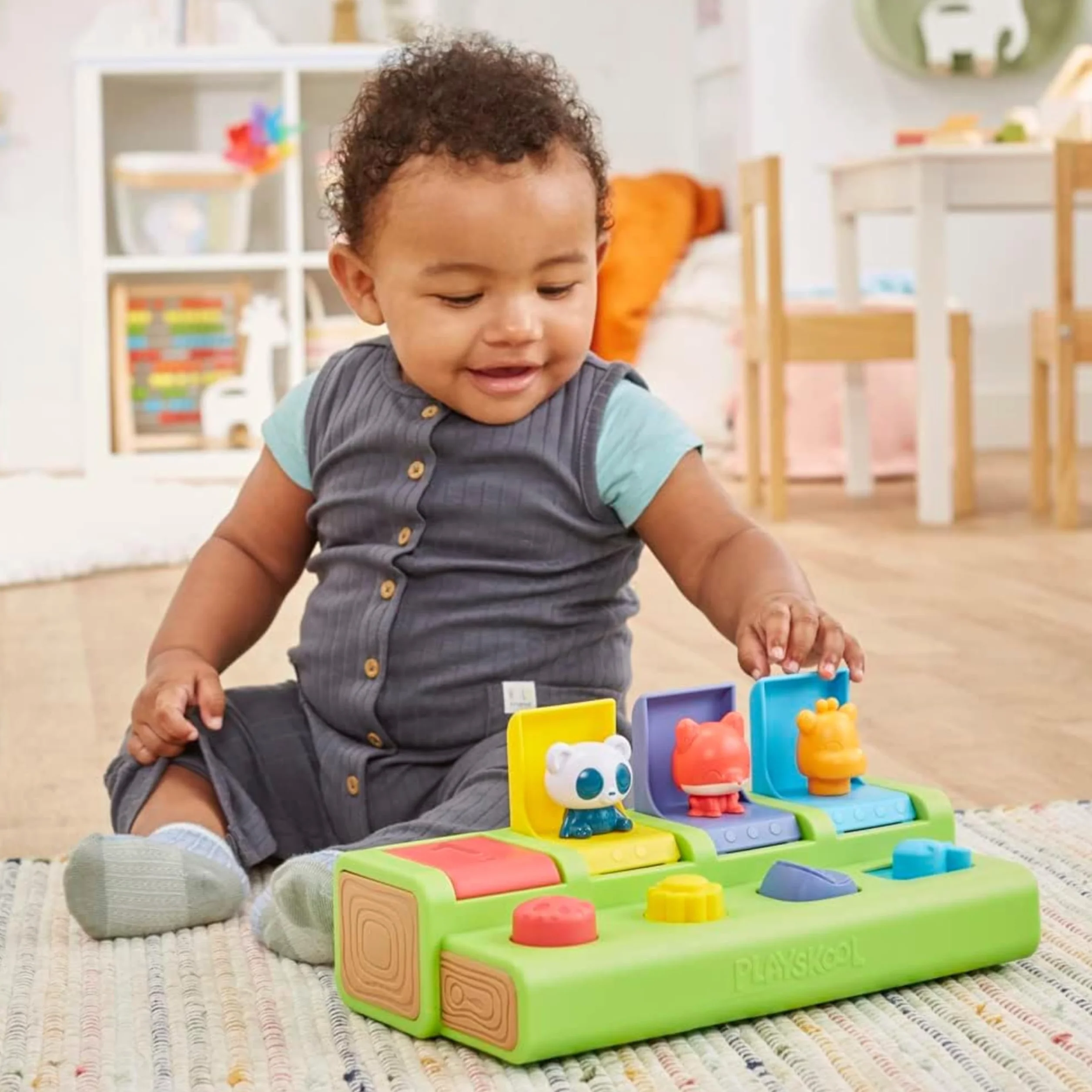 Playskool Les Animaux sauteurs, Jouet Coucou pour bébés et Jeunes Enfants, à partir de 9 Mois, (Exclusivité Amazon)