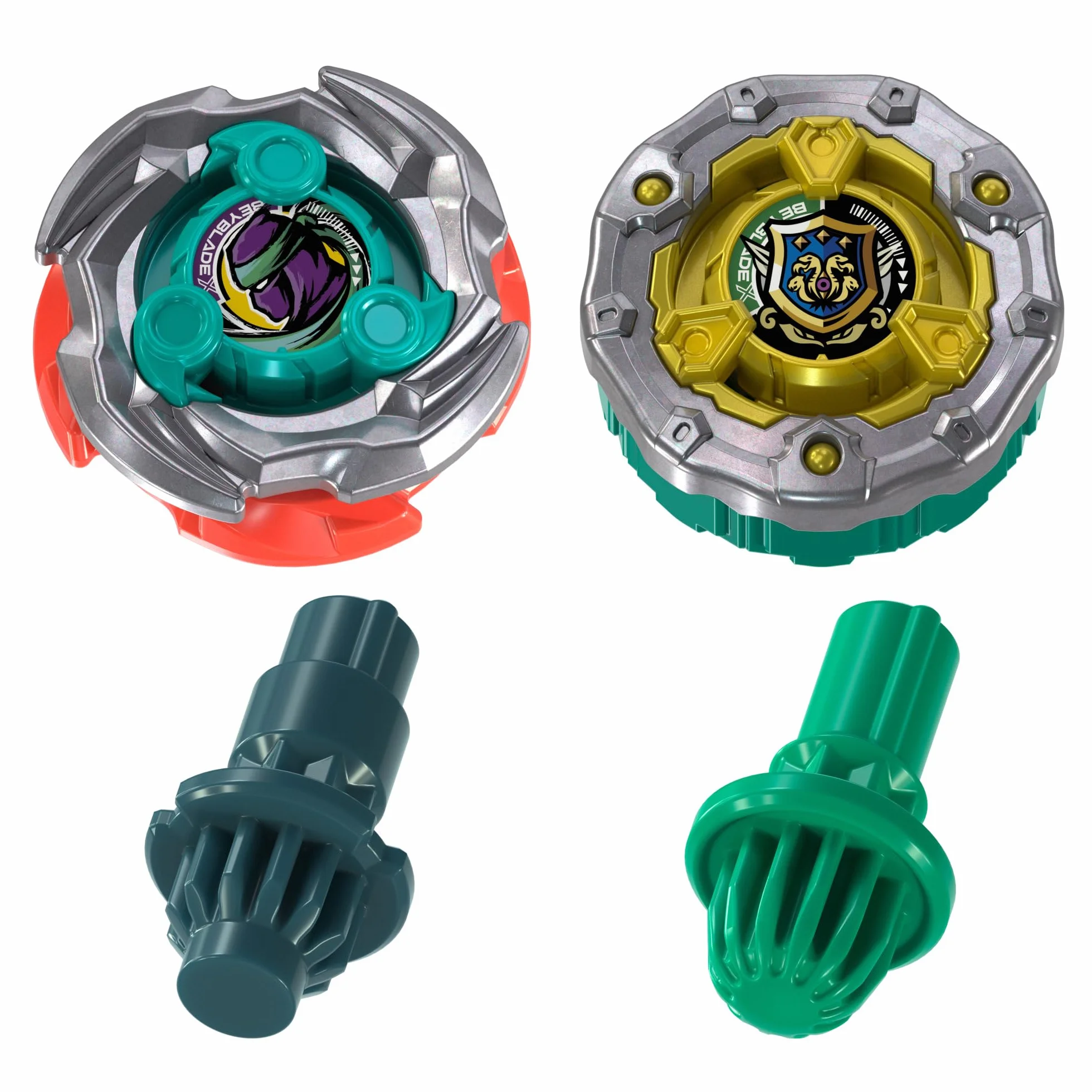 Beyblade X Set de Combat Attaque sournoise avec arène Beystadium, 2 toupies de compétition Takara Tomy à Rotation Droite, 2 lanceurs, dès 8 Ans