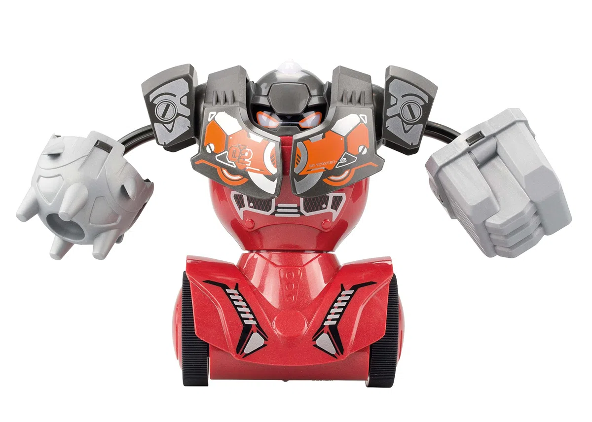 YCOO Pack 2 Robots Kombat Méga Télécommandés 16 cm, Poings Interchangeable, Jouet avec Effets sonores Et Lumineux, Dès 5 Ans