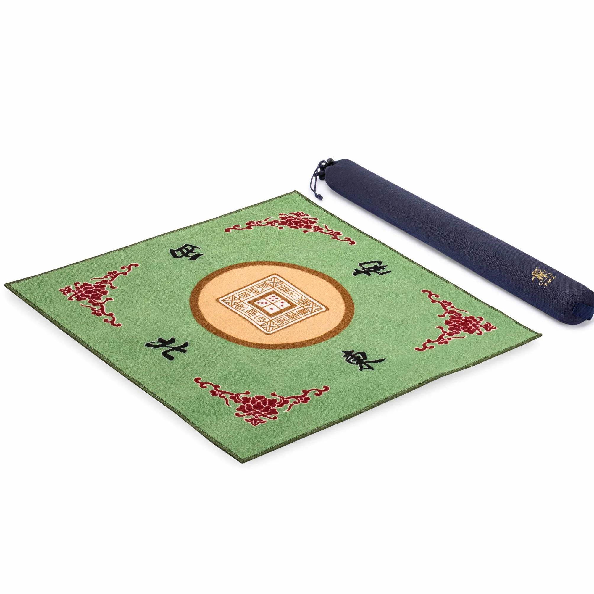 Yellow Mountain Imports Tapis de Table pour Mahjong, Poker, Jeux de Cartes, Jeux de Plateaux, Jeux de Tuiles et Dominos - Vert, 79 Centimètres