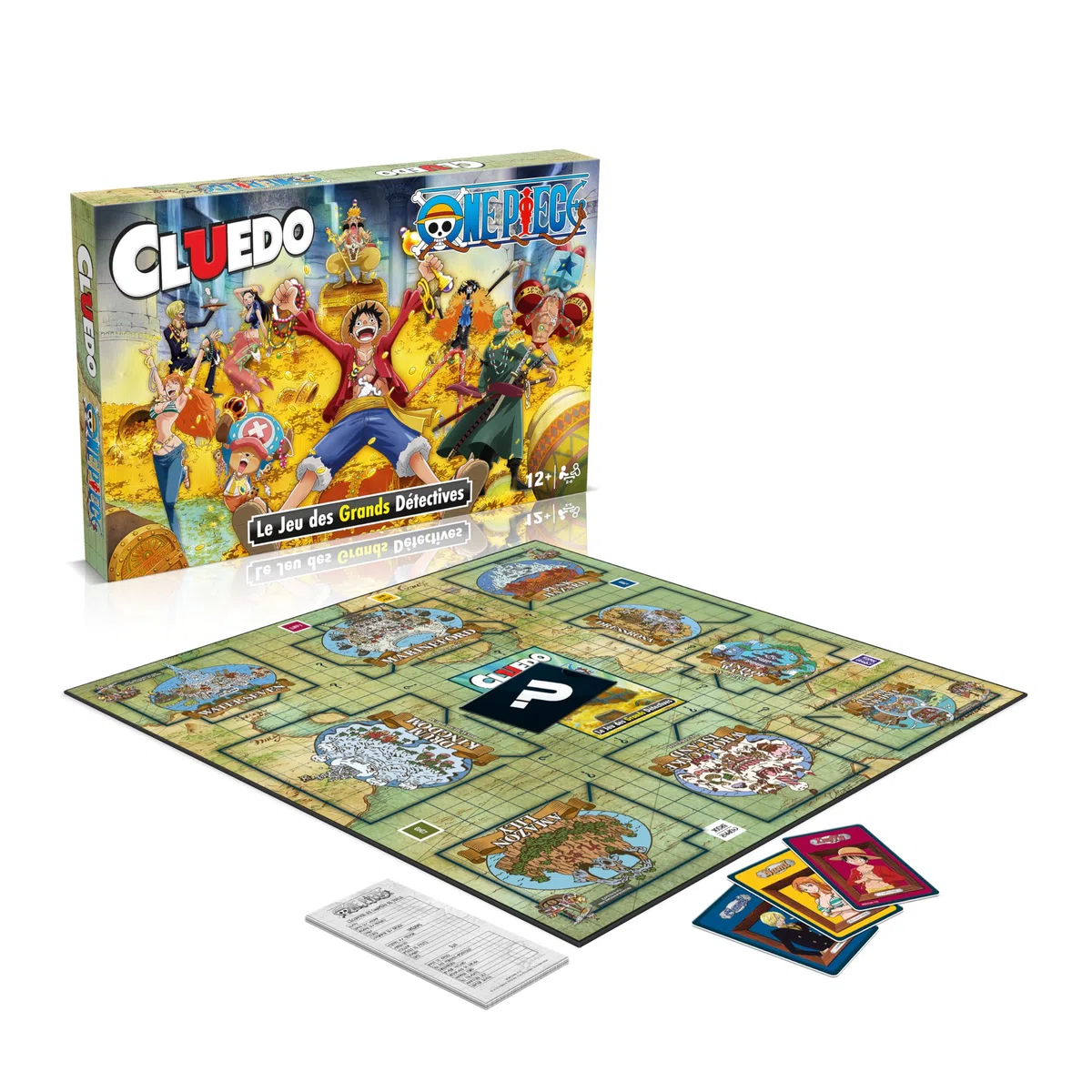 Winning Moves Cluedo One Piece - Jeu de société Famille pour 2 à 6 Joueurs - Jeu De Plateau 12+ Ans - Jeux De Logique - Cluedo Francais