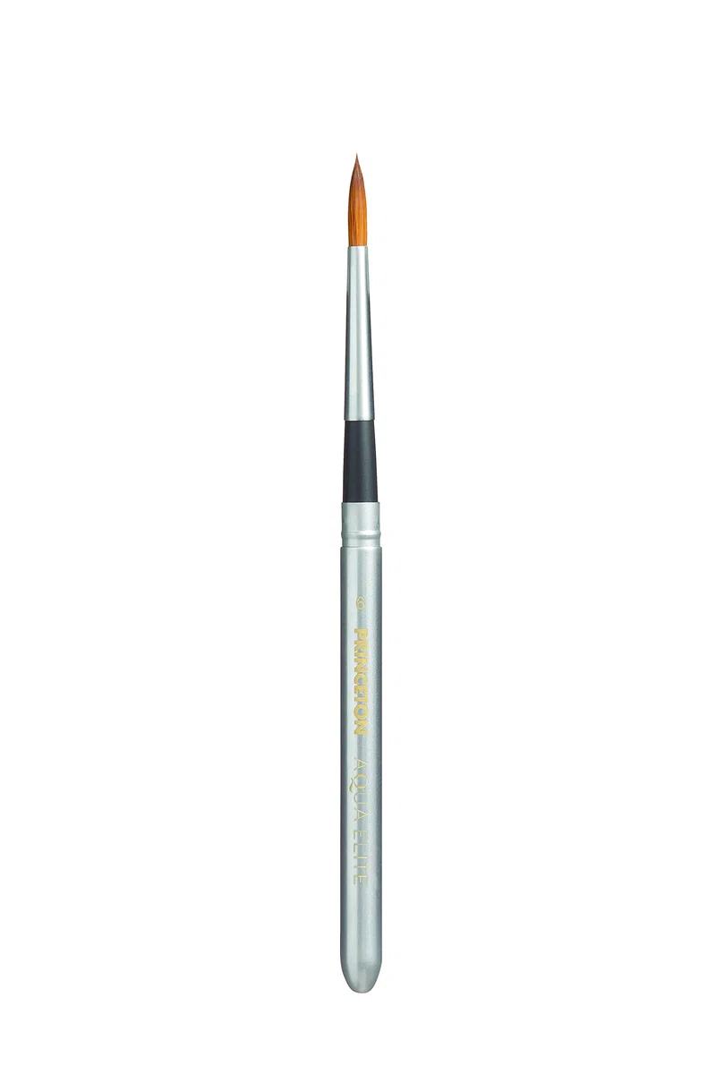 Princeton Aqua Elite NextGen Artist Travel Brush, Series 4850 Synthetic Kolinsky Sable for Watercolor, Round, Size 6