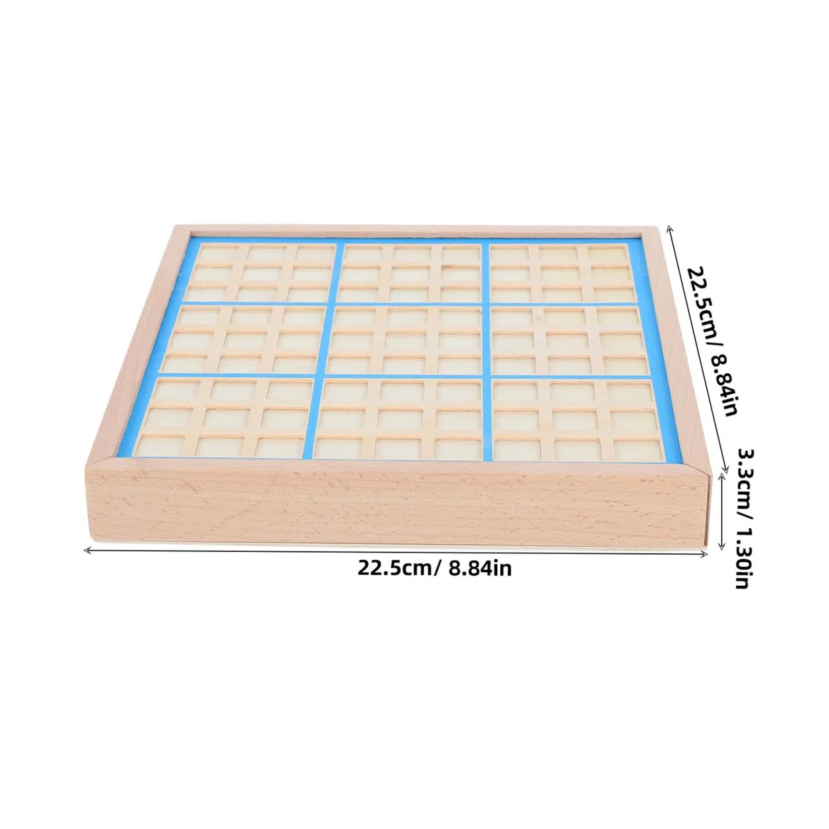 Toyvian Jeu De Société Sudoku en Bois 22.50 Cm Puzzle Educatif pour Enfants Formation Raisonnement Logique Et Créativité Développement Intellectuel