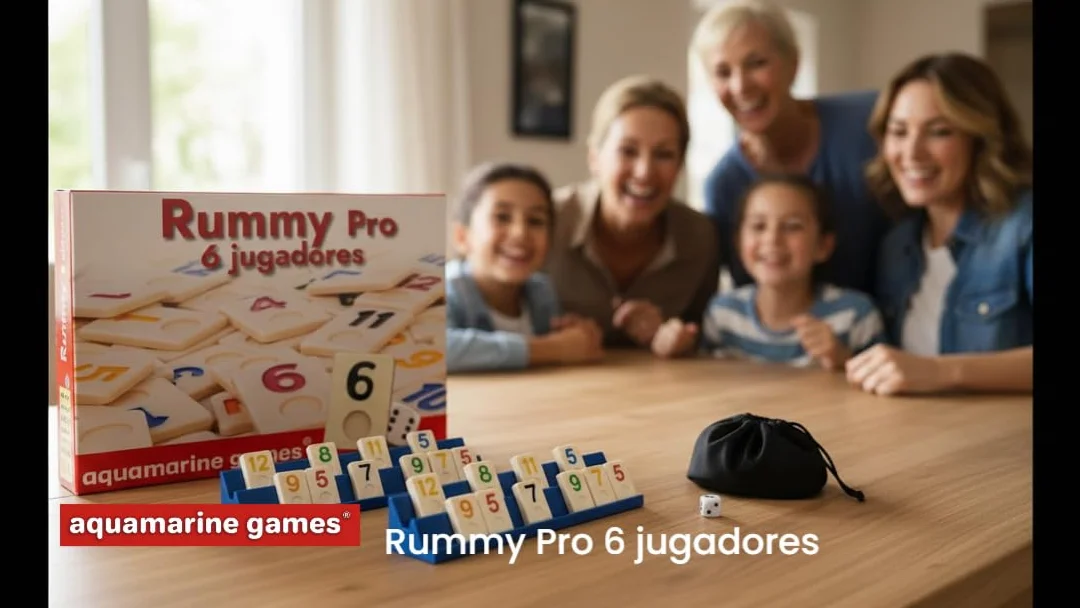 Aquamarine Games – Jeu de société Rummy 6 Joueurs (réf. DO001)