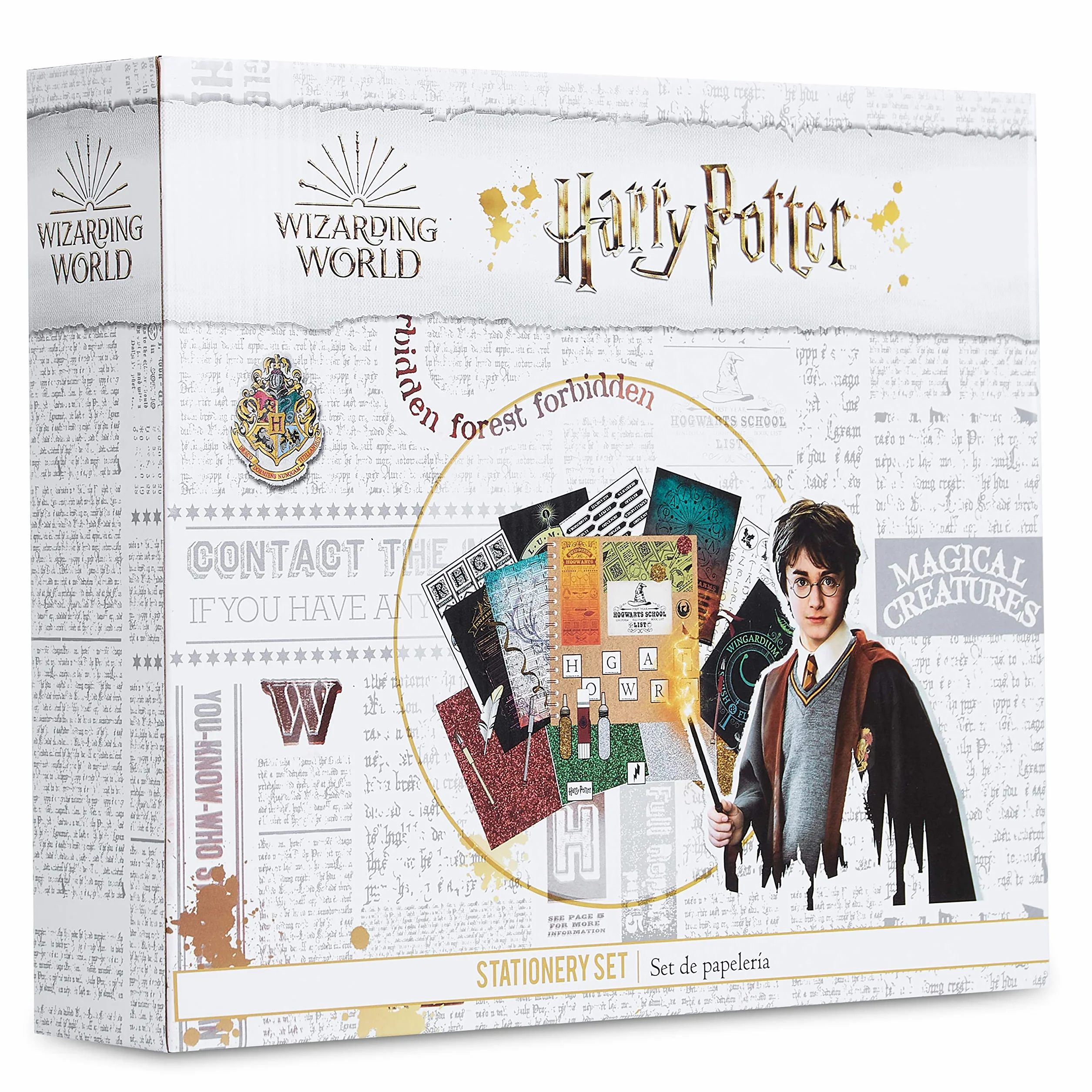 Harry Potter Album Photo Scrapbooking Accessoires Papeterie Kawaii Fournitures de Loisirs Créatifs Carnet Stickers Tampon, Cadeau Enfant (Blanc)