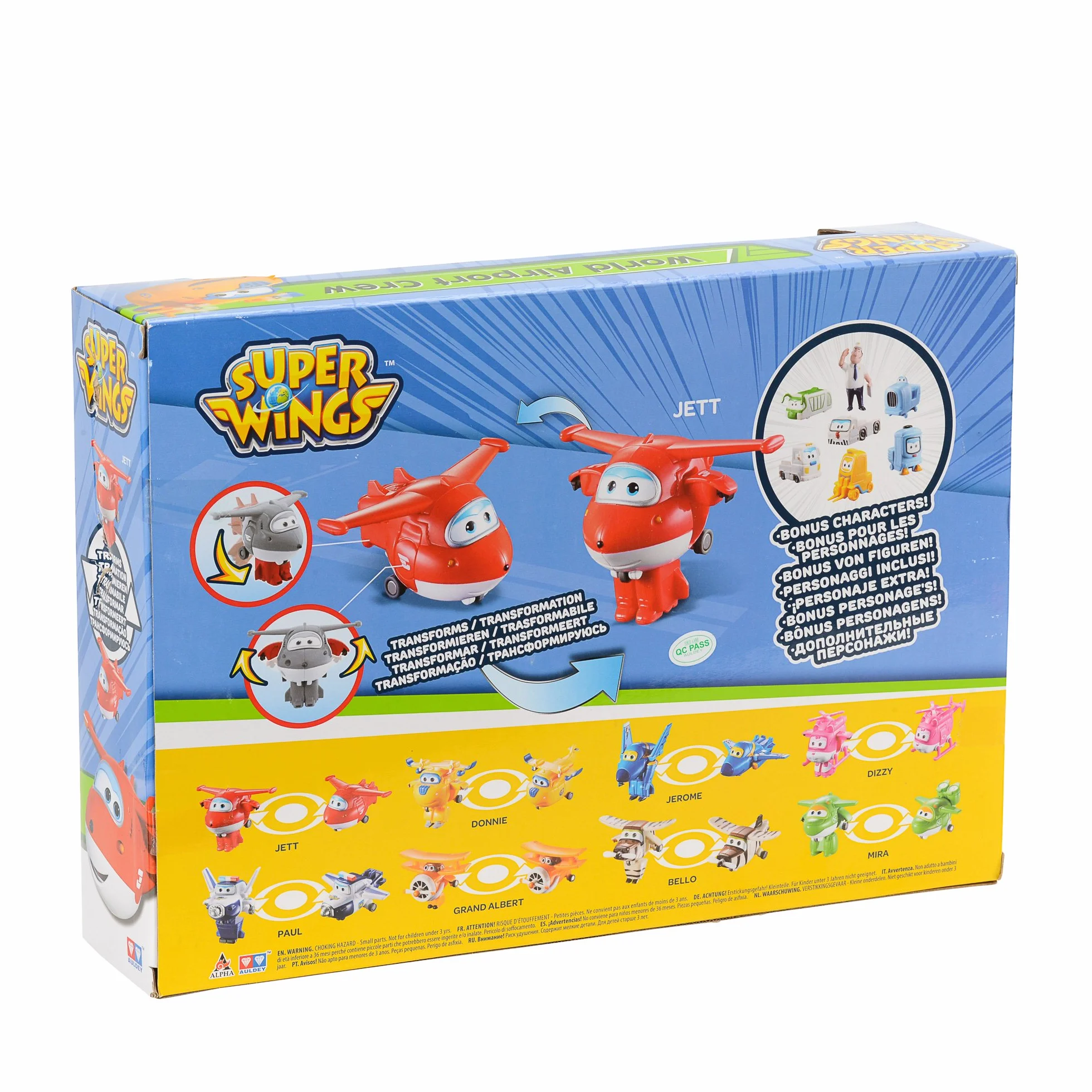 Super Wings Transform-a-bots Les Avions de Ligne du Monde, Série 2, (Pack de 15 figurines de 5 cm),Jouet Enfant 2 3 4 5 6 7 8 Ans Garcon Fille