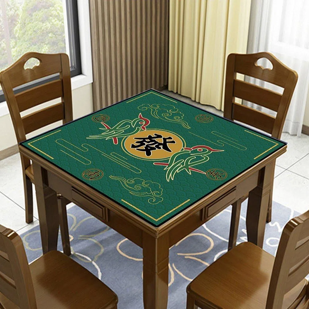 Dianzan Tapis De Mahjong Pliable Antidérapant, Tapis De Table De Mahjong À Réduction De Bruit pour Jeux De Société Décoration