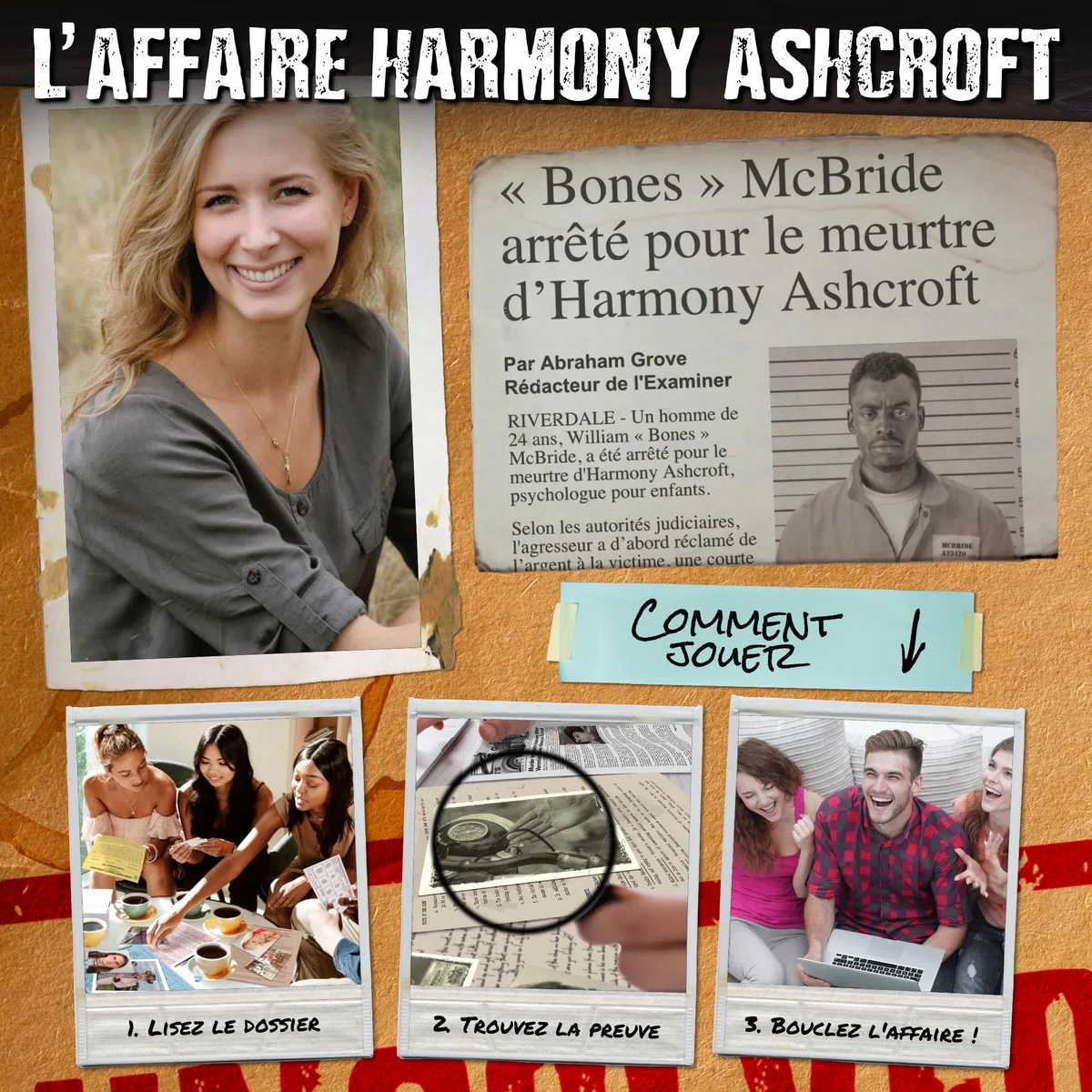 Unsolved Case Files I Jeu d’enquête sur des Affaires de meurtres Non élucidées (français) – Qui a tué Harmony Ashcroft ? Parviendrez-Vous à démasquer l’auteur du Crime ?