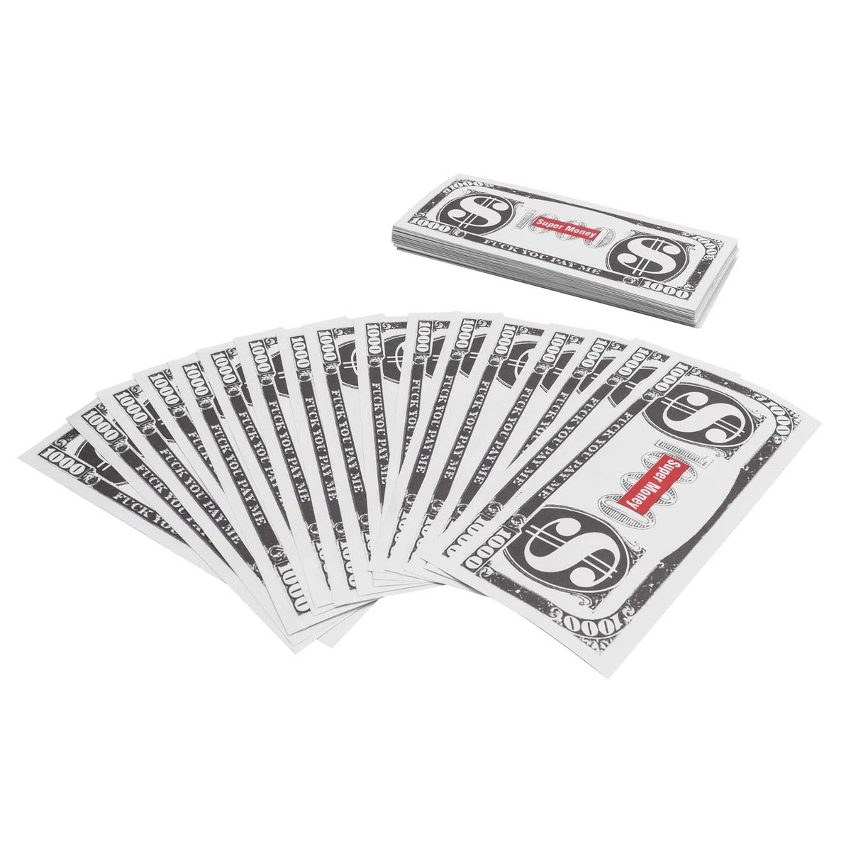 Super Money Gun Jouet Pistolet d'argent Party Revolver Tire des Faux Billets de Dollars pour Supreme Fun