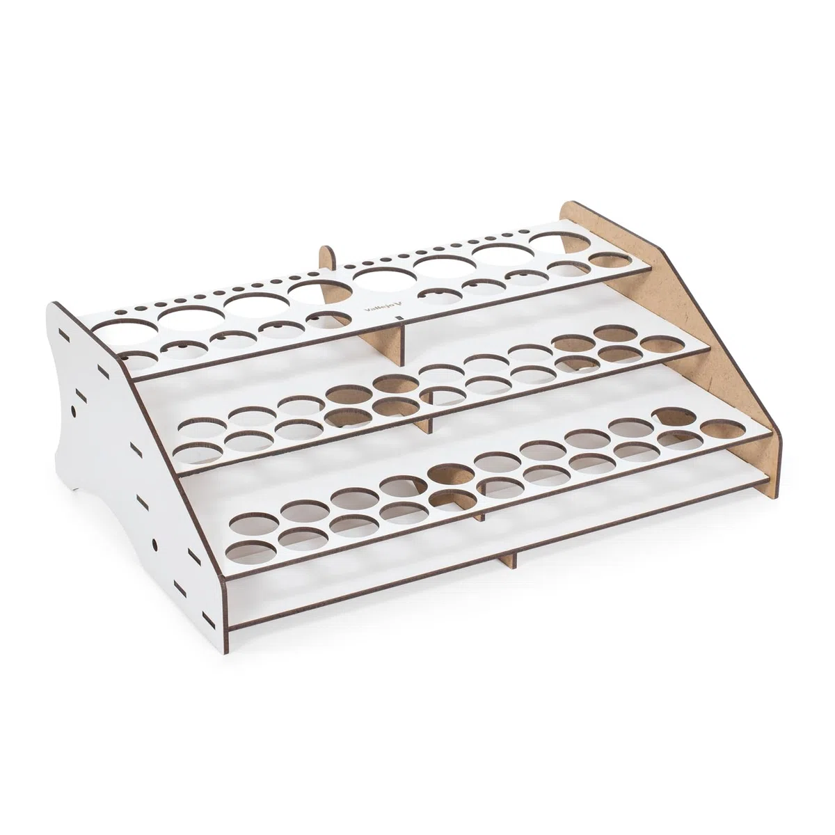 Vallejo Peinture Support Organisateur de Bouteilles et Pinceaux pour Modélisme - Exposant pour 52 Bouteilles de 18 ml et 8 Bouteilles de 35 ml ou 60 ml.