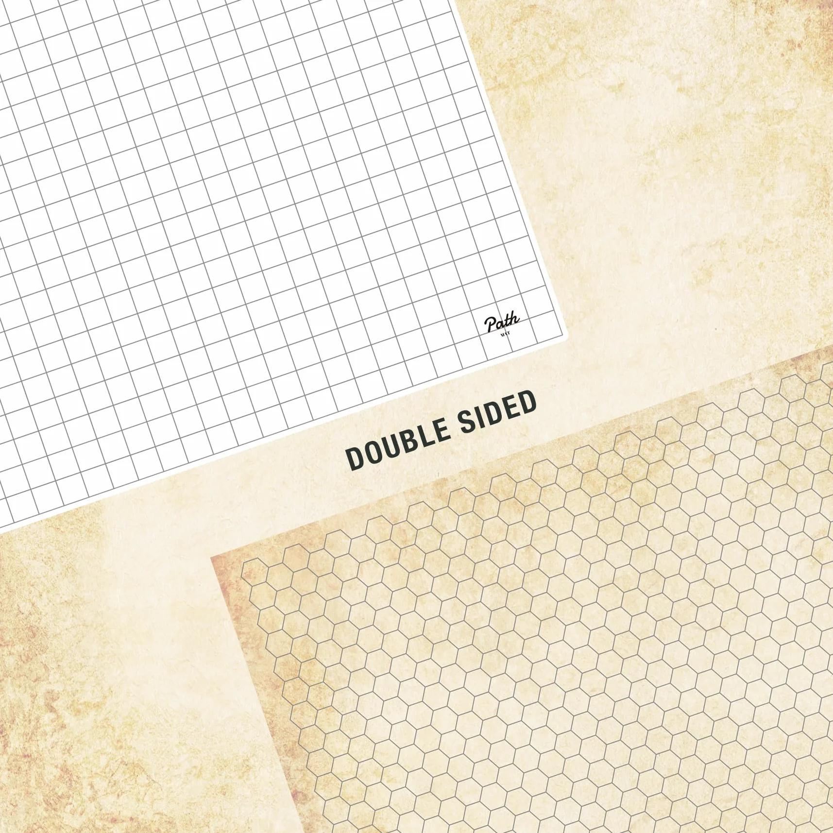 Path Gaming Plateau de Jeu de Combat - Tapis de Jeu de Bataille Recto-Verso pour DND, Tabletop RPG, 3-6 joueurs, À partir de 216 ans, Stratégie, Fantaisie