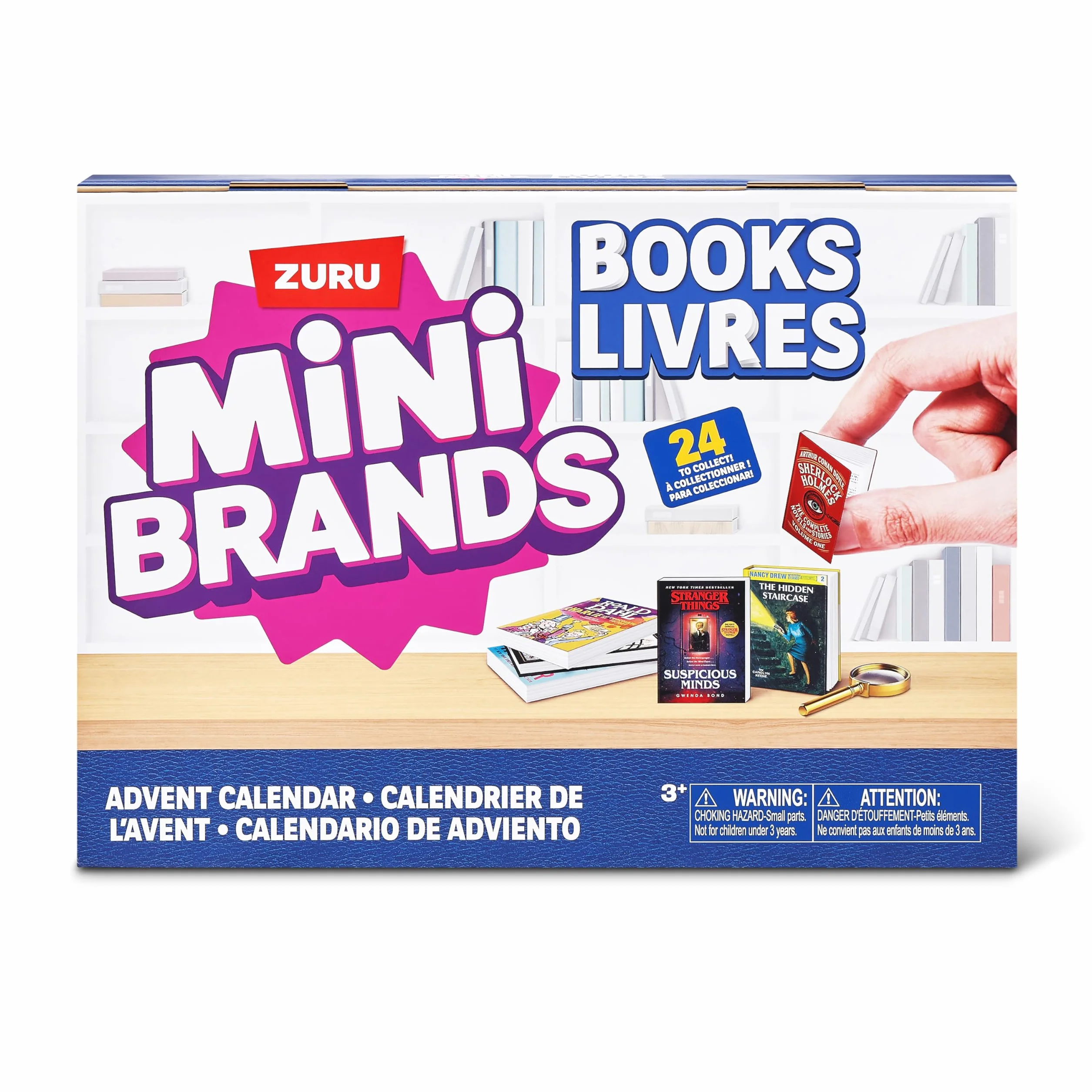 Mini Brands livres calendrier de l’avent par ZURU, collection de jouets saisonniers pour filles, garçons et collectionneurs