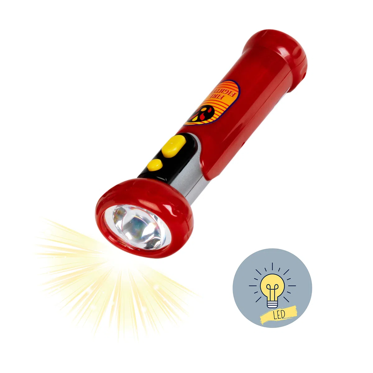 Theo Klein 8984 Mallette Pompier - Nombreux Accessoires : Lampe Torche avec Fonction Lumineuse, extincteur avec vaporisation, téléphone, etc. - Dimensions : 27 x 9,5 x 23 cm - pour Enfants dès 3 Ans