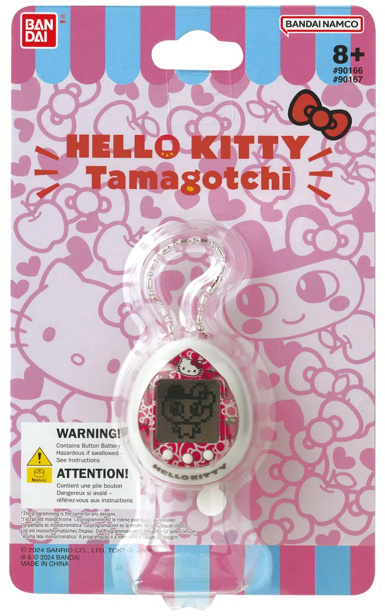 Bandai - Tamagotchi nano - Hello Kitty - Version Rouge - Tamagotchi Animal Interactif - Petit format nano - Animal Virtuel à élever - Licence Officielle Hello Kitty - Jouet Enfant 8 ans et + - NT90166