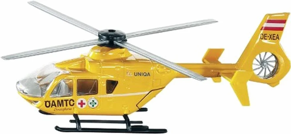 SIKU - 2539a - Véhicule Miniature - Modèle à l'échelle - Hélicoptère Oamtc - Echelle 1/55 - Métal