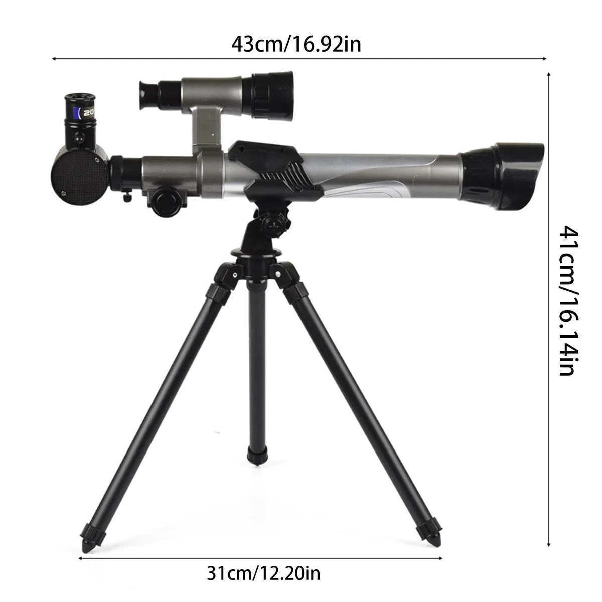 Télescope d'astronomie pour Enfants - Télescope réfracteur avec trépied - Jouet d'exploration Scientifique et pédagogique pour Enfants débutants