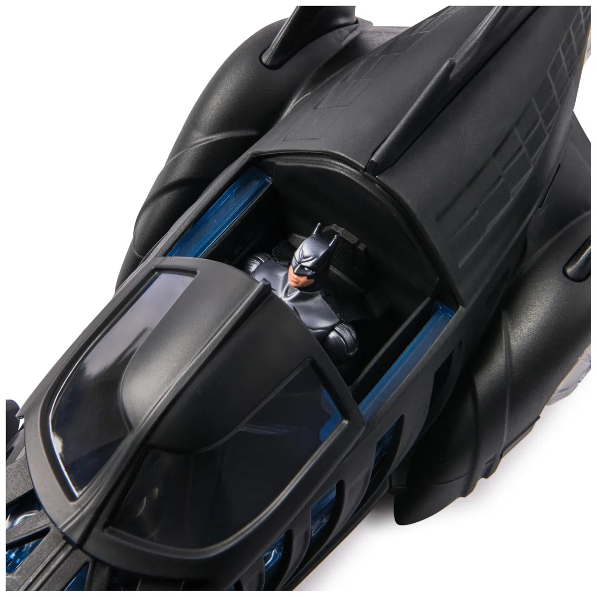 DC Comics - Batman Forever - Batmobile + Figurine Batman Retro Collection - Figurine Articulée - Créez Vos Propres Combats Masqués - Super Héros - Jouet À Collectionner - Jouet Enfant 4 Ans Et +