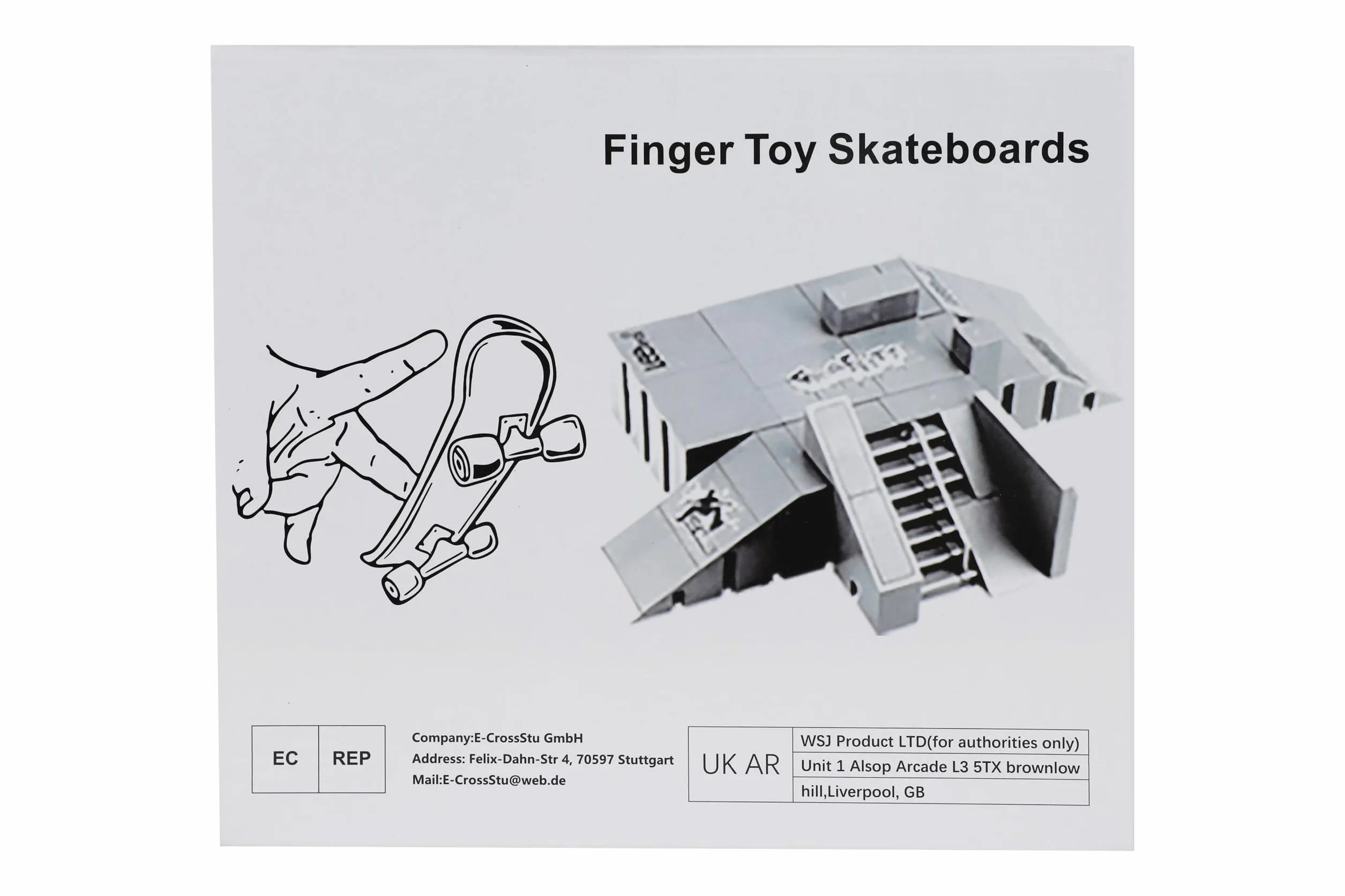 Kit de Skate Parc pour Skateboard, Rampe de Doigt, kit d'entraînement avec 3 Doigts, Outil de Rechange pour vélo à 2 Doigts
