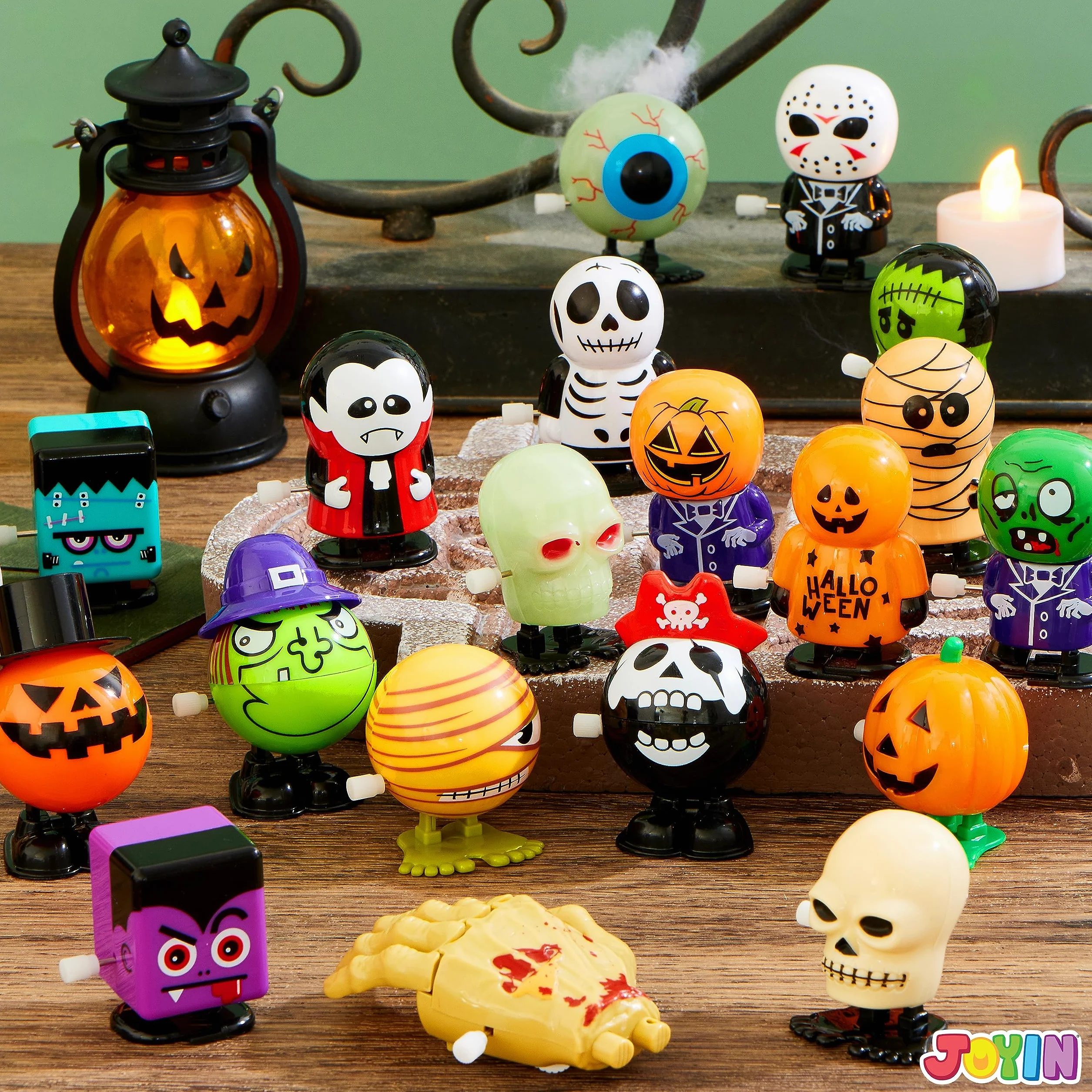 JOYIN Lot de 24 Jouets à remonter pour Halloween - Assortiment de 24 pièces