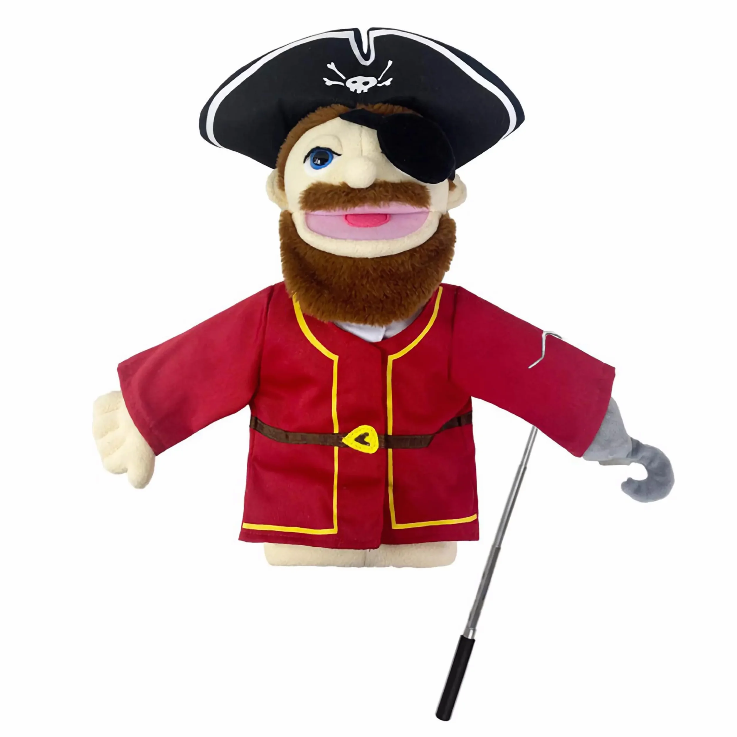 Marionnettes à Main de théâtre pour Enfants,Comprend Enseignant,Policier,Pirate,détective,etc.avec des bouches Ouvertes Mobiles,pour raconter des Histoires,Cadeaux de Festival,1 PCS
