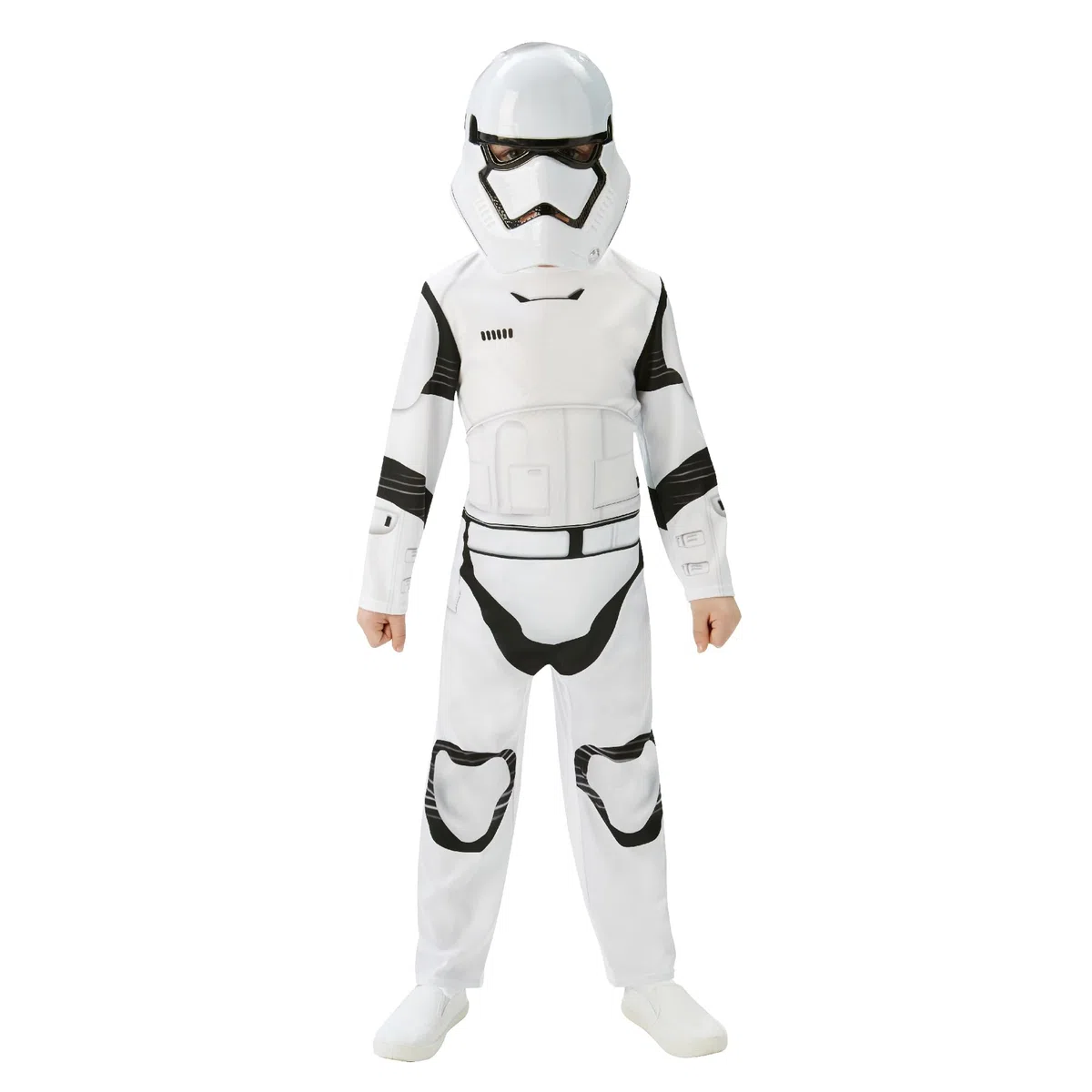 Lucas Rubies - Star Wars Officiel - Costume Stormtrooper - Taille 7-8 Ans - Déguisement Classique Enfant pour Jeunes Recrues Impériales - Combinaison et Masque - pour Hallowwen,