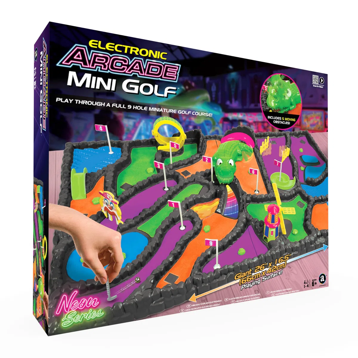 #winning Mini-golf électronique Arcade - Plaisir d'intérieur avec accessoires et clubs