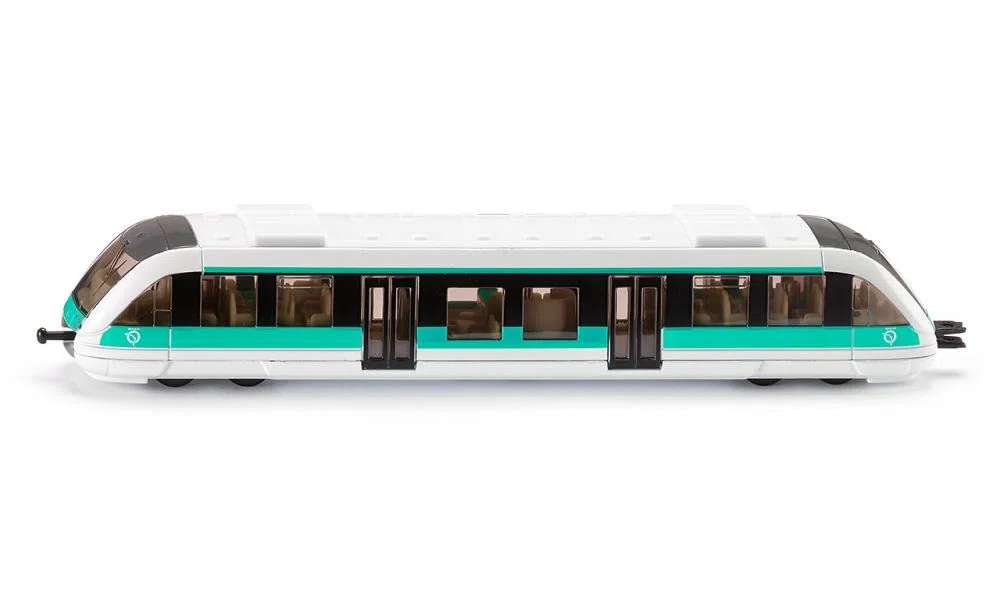 SIKU 1646001 - Train RATP, Métal,Plastique, Blanc/Turquoise, Compatible avec Autres Jouets