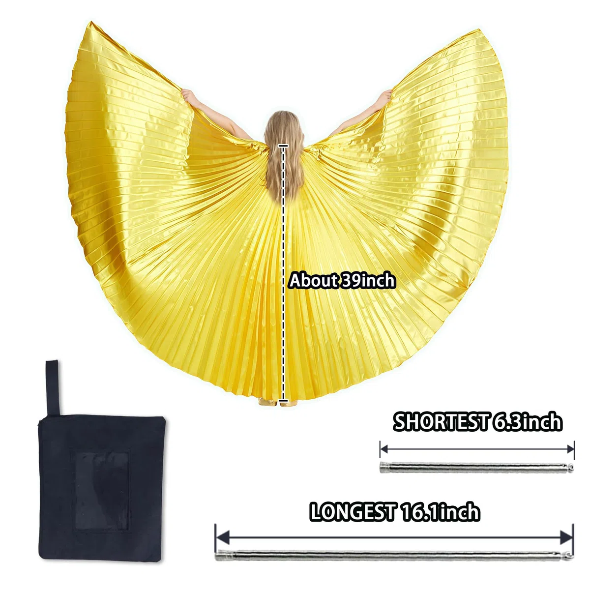MUNAFIE Ailes d'Halloween pour filles et garçons ailes de fée Isis Ailes costume pour carnaval cosplay party