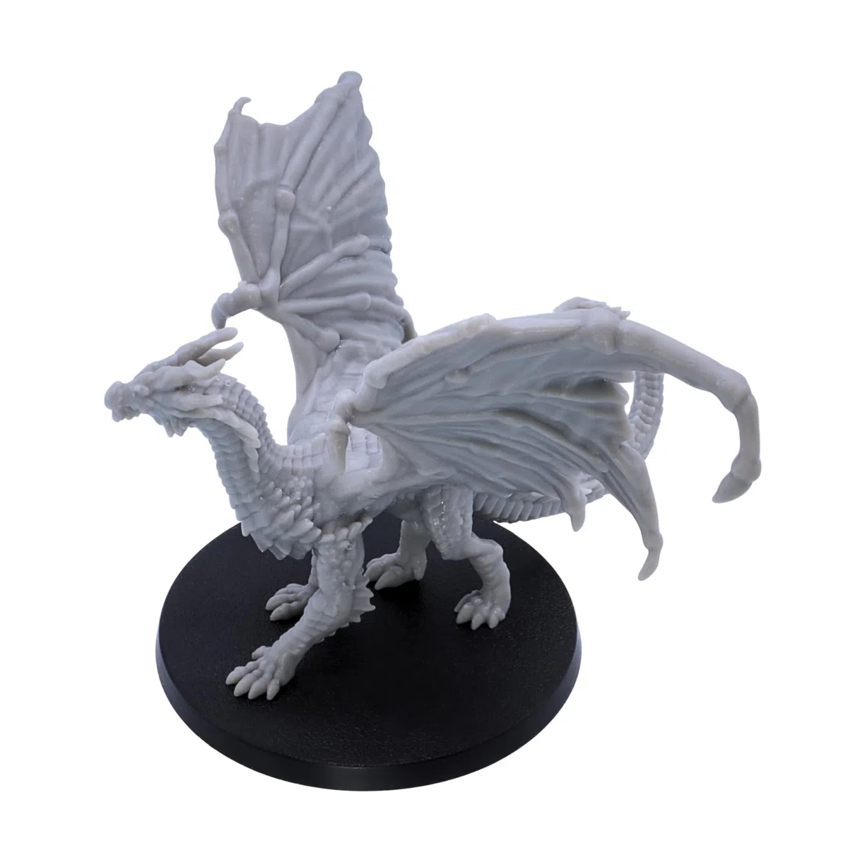 Dragon jaune – Miniature Fantasy Drake avec envergure de 110 mm | Miniatures épiques à l'échelle 32 mm | DND, Pathfinder, RPG, jeux de guerre | Modèle en résine non peinte | Collecteurs et joueurs